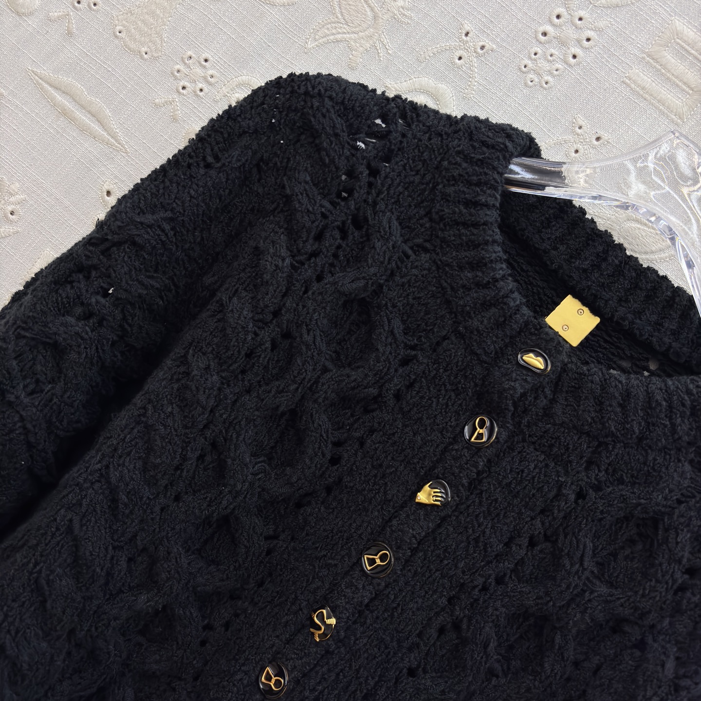 Sch Irregular Buckle Cable Knit Sweater, Gentle Spring Autumn Top 4 i1761984404373 5741 0 2