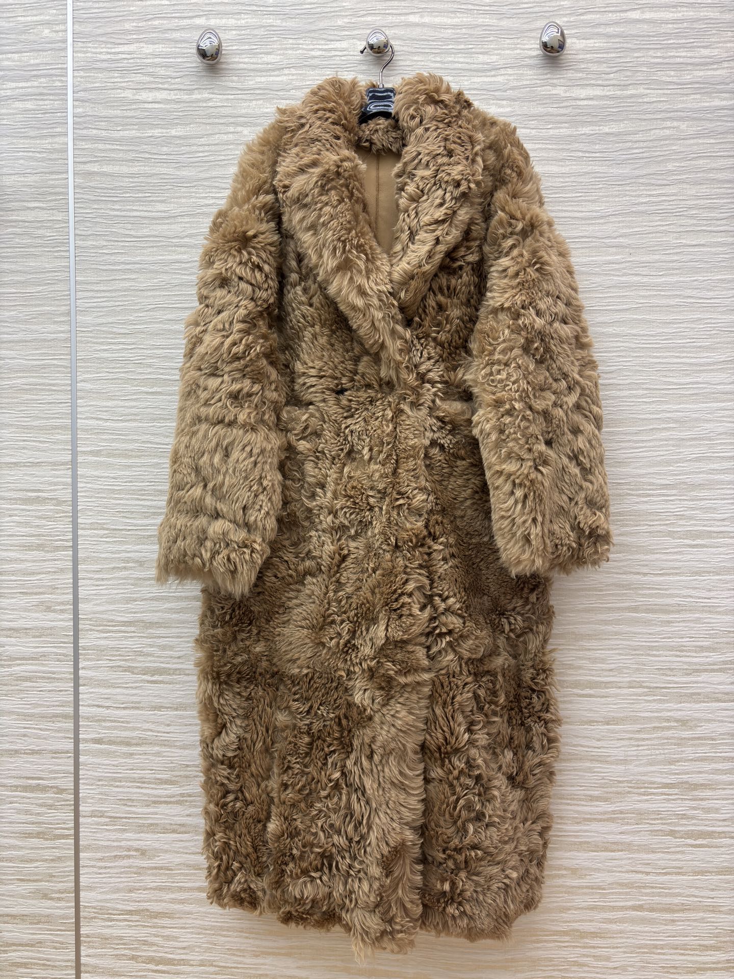 Reversible Shearling Coat: Lambswool & Leather, Long & Stylish – S to XL