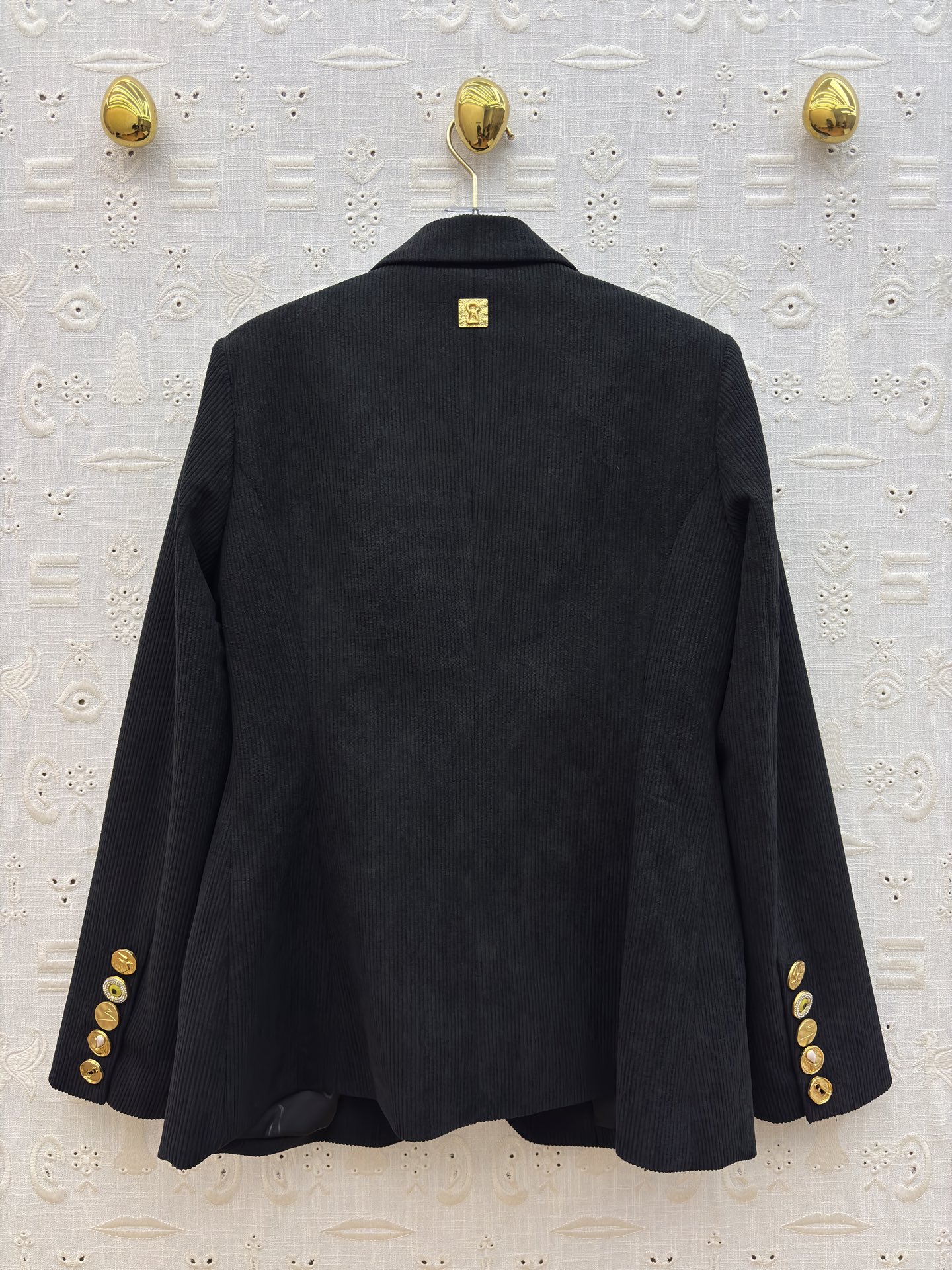 Sch 26新款 灯芯绒西装外套 把复古灯芯绒和“小蛮腰”设计 柔软舒适 复古灯芯绒材质 拼接撞色小蛮腰