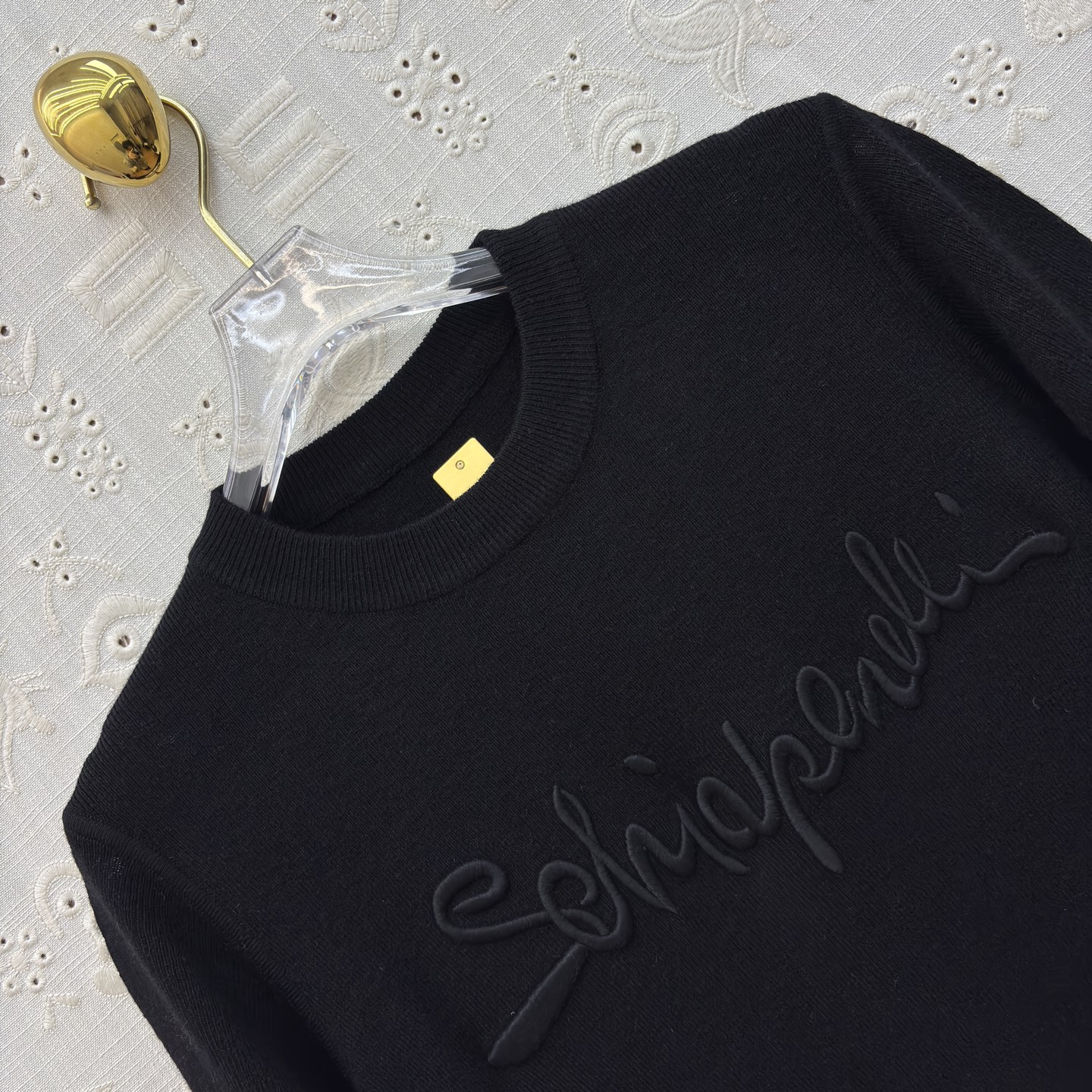 Sch 经典刺绣立体字母T恤 软糯亲肤的面料 春夏换季最值得入手的低调奢品 四色SML