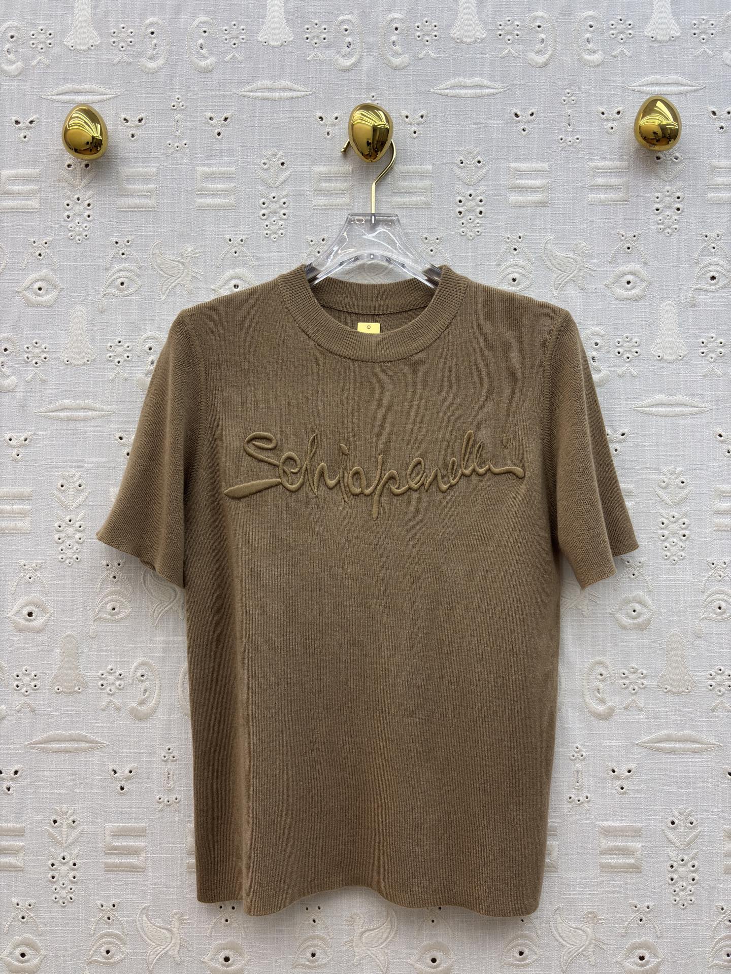 Sch 经典刺绣立体字母T恤 软糯亲肤的面料 春夏换季最值得入手的低调奢品 四色SML