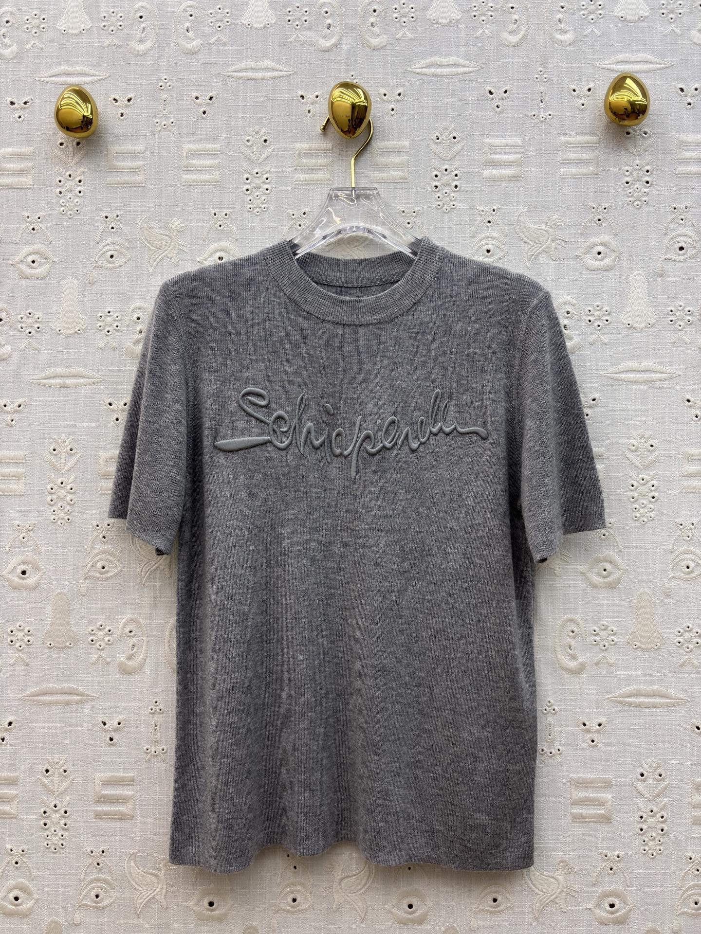 Sch 经典刺绣立体字母T恤 软糯亲肤的面料 春夏换季最值得入手的低调奢品 四色SML