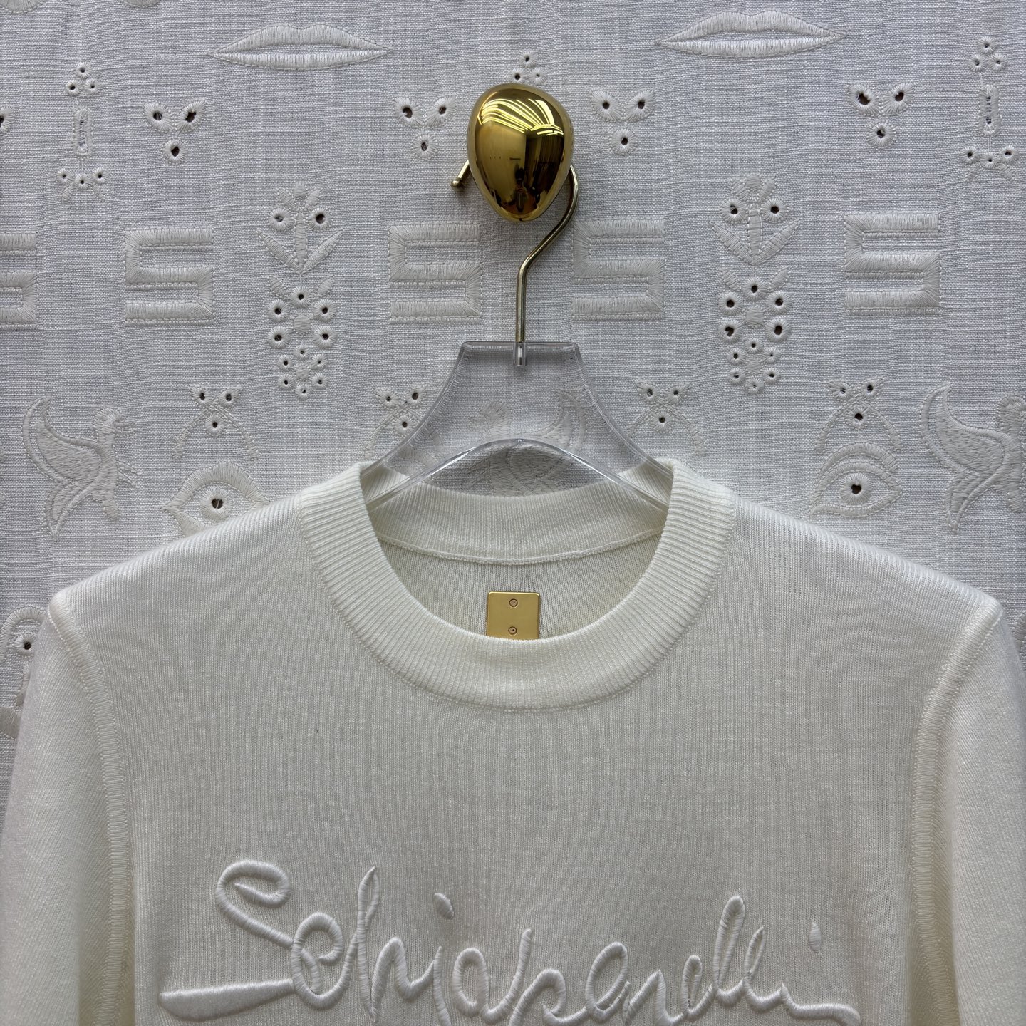 Sch 经典刺绣立体字母T恤 软糯亲肤的面料 春夏换季最值得入手的低调奢品 四色SML