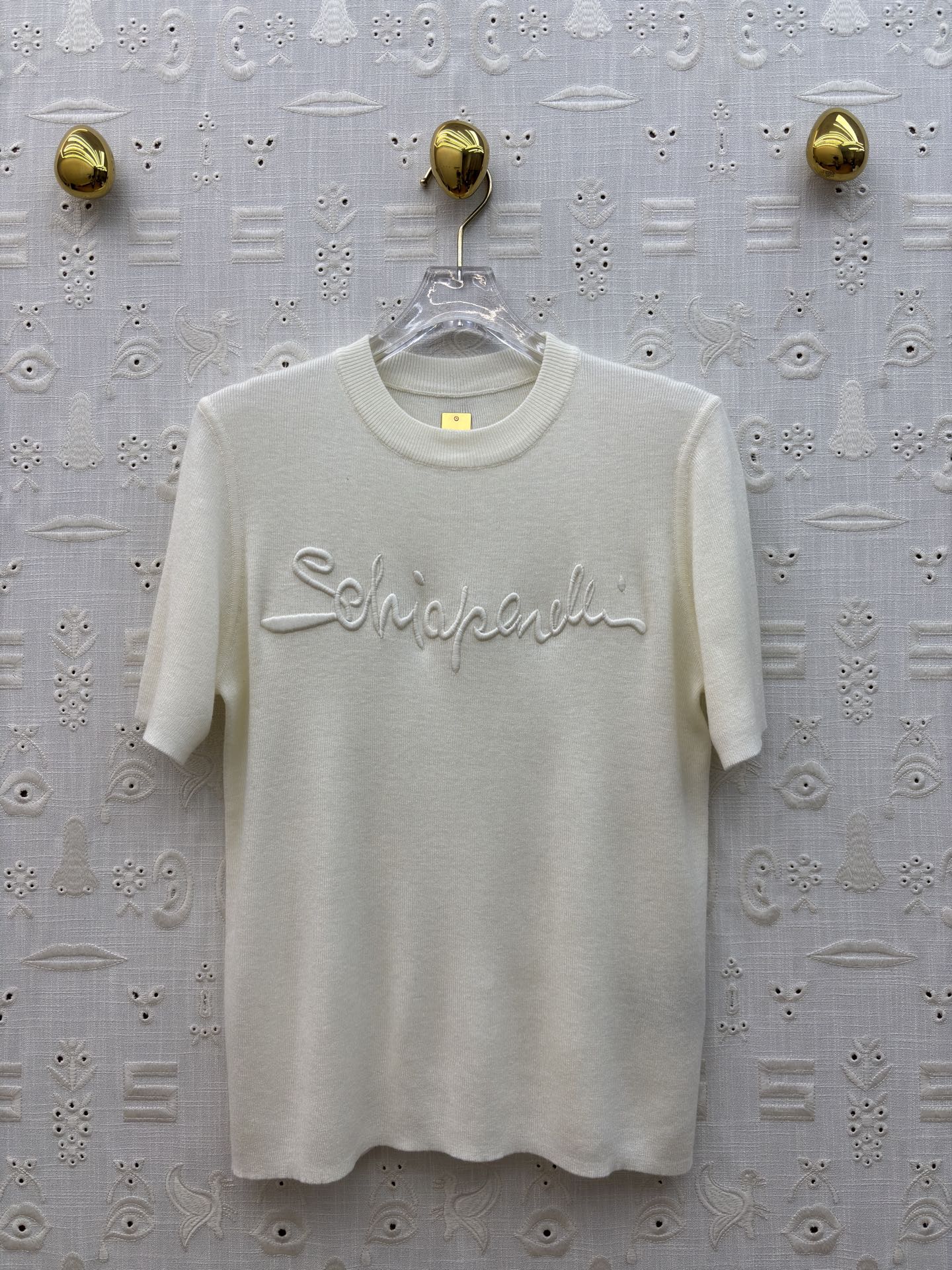 Sch 经典刺绣立体字母T恤 软糯亲肤的面料 春夏换季最值得入手的低调奢品 四色SML