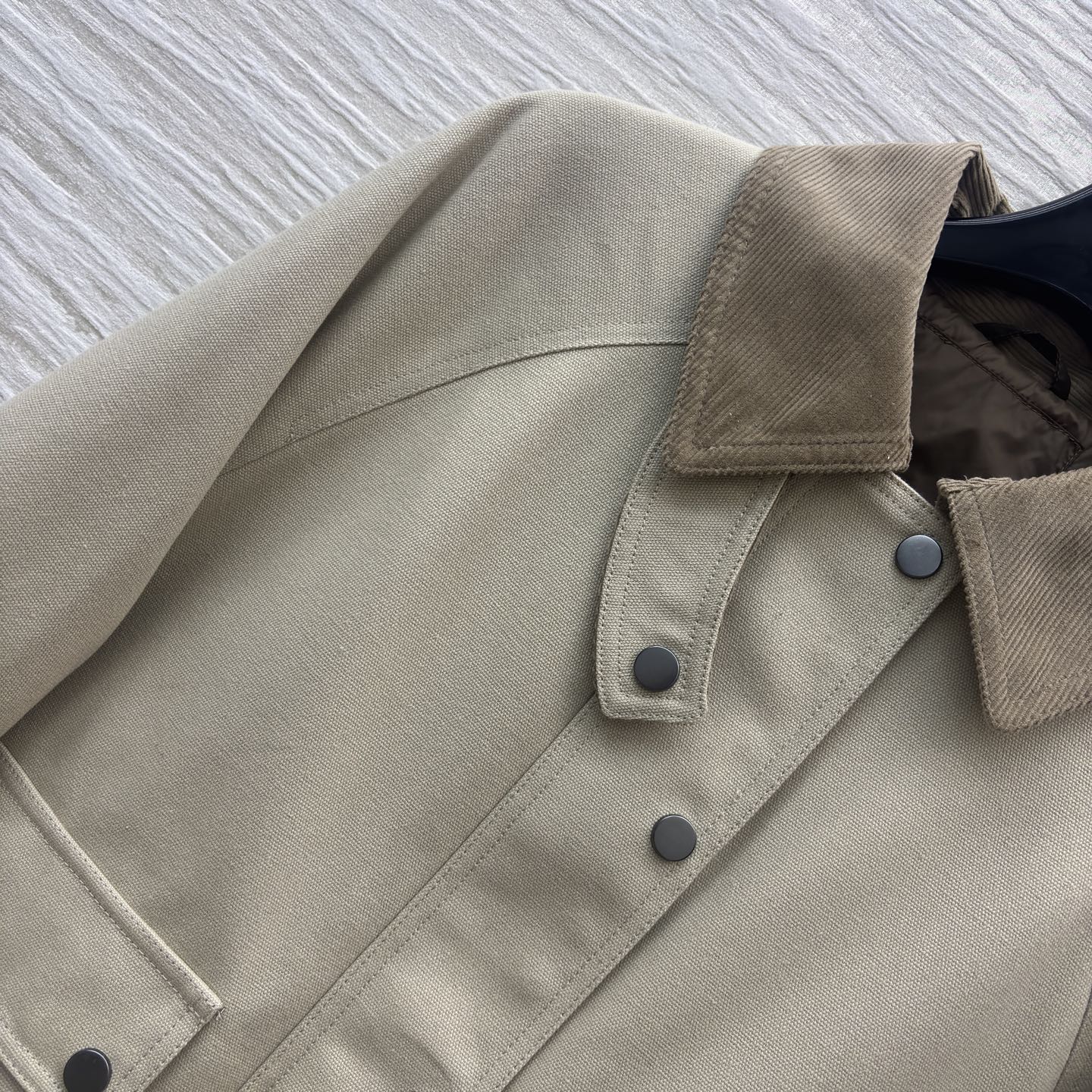 BC 26早春 撞色棉麻领工装短夹克外套 低调老钱风 棉麻工装风夹克 上身很显气质 自带帅气感的工装夹克