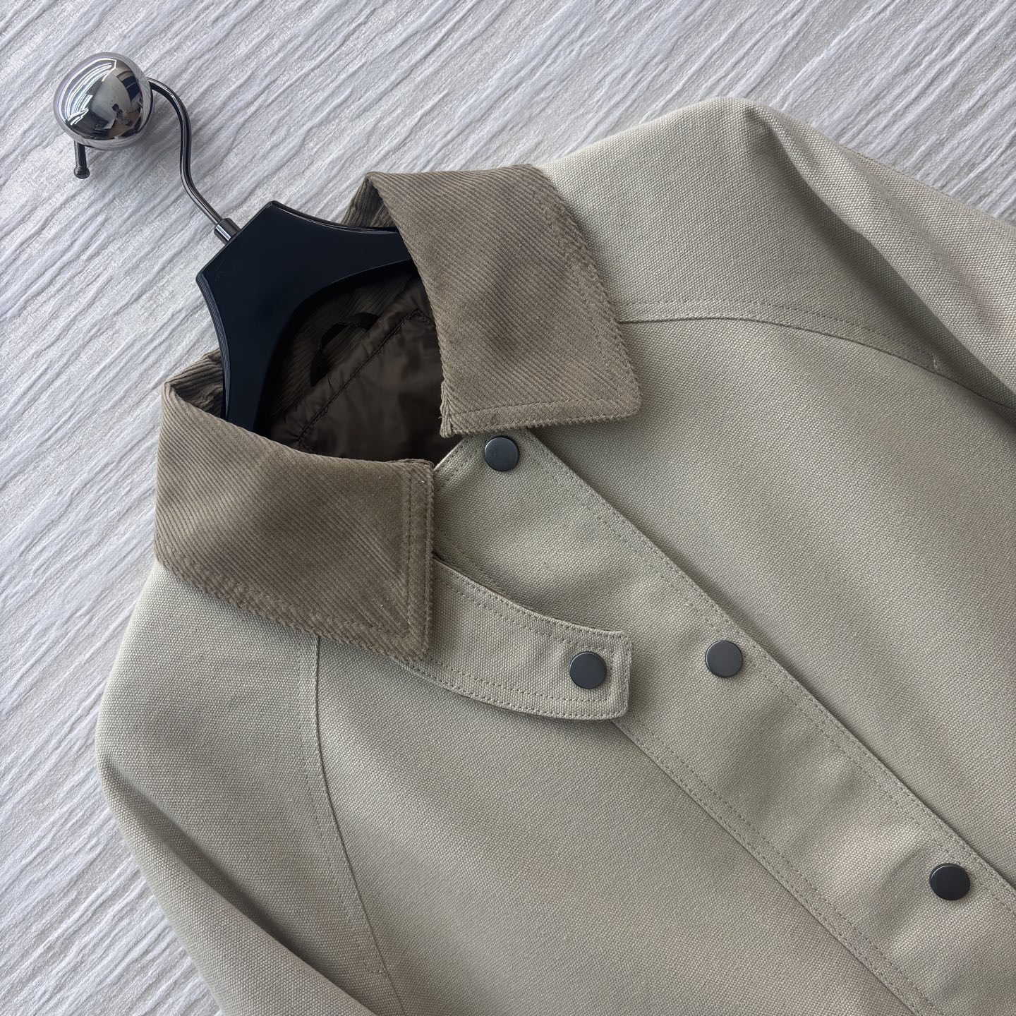 BC 26早春 撞色棉麻领工装短夹克外套 低调老钱风 棉麻工装风夹克 上身很显气质 自带帅气感的工装夹克