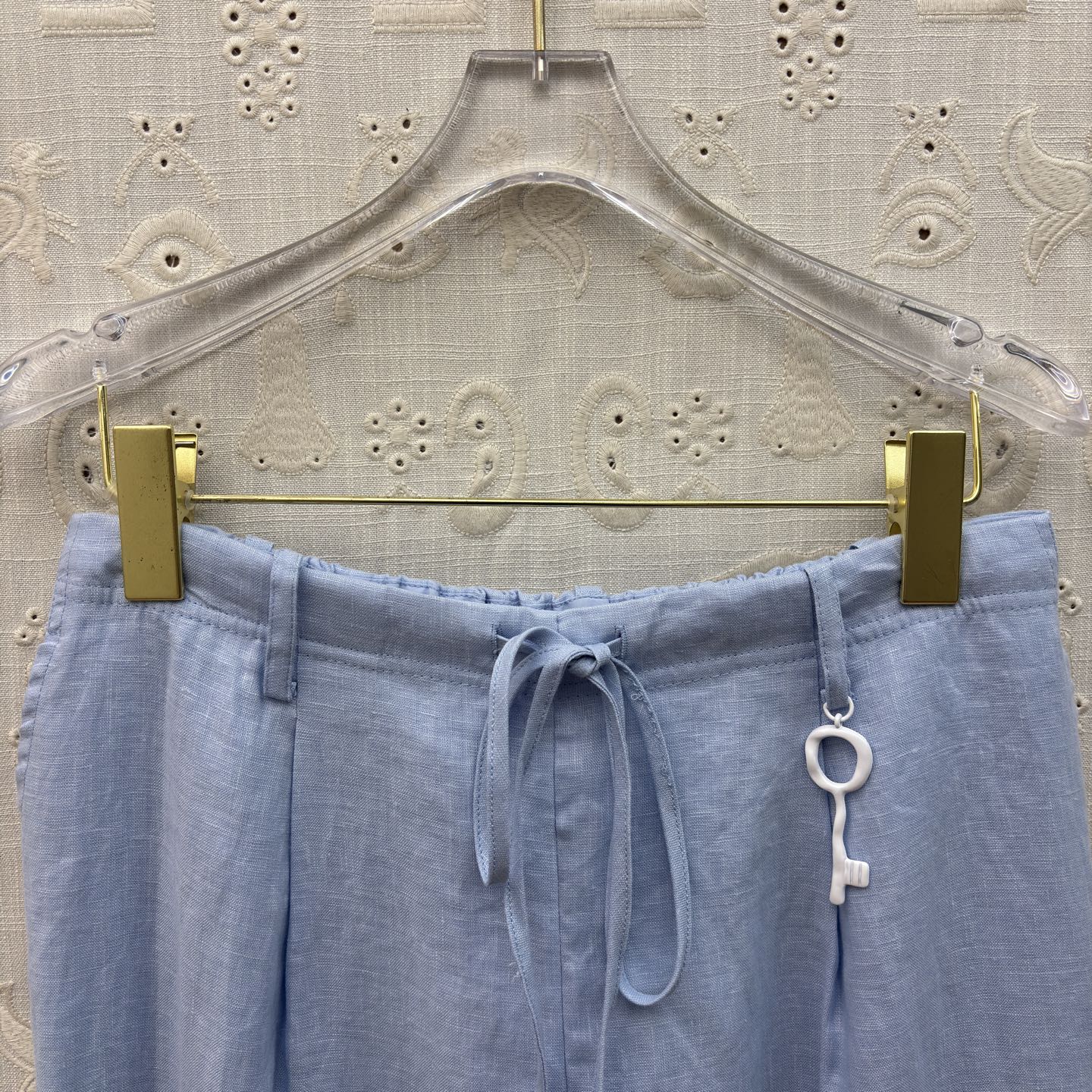 Sch 26新款 高级感亚麻套装 自带清冷贵气 亚麻面料 细节精致点睛 衬衫利落有型 阔腿裤藏肉显瘦 一