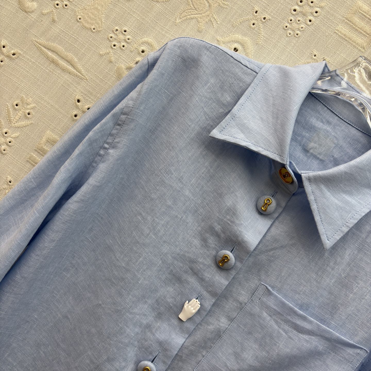 Sch 26新款 高级感亚麻套装 自带清冷贵气 亚麻面料 细节精致点睛 衬衫利落有型 阔腿裤藏肉显瘦 一