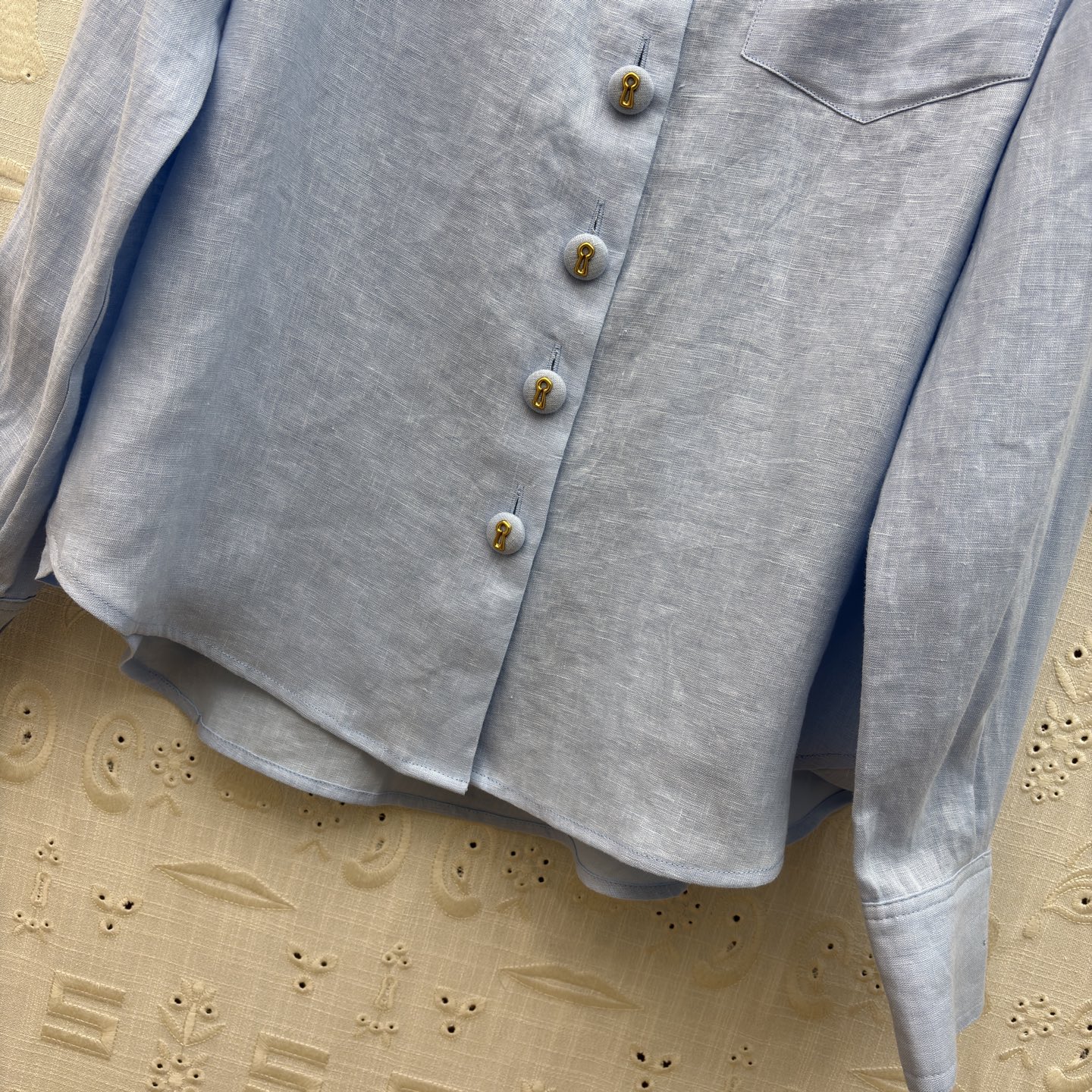 Sch 26新款 高级感亚麻套装 自带清冷贵气 亚麻面料 细节精致点睛 衬衫利落有型 阔腿裤藏肉显瘦 一