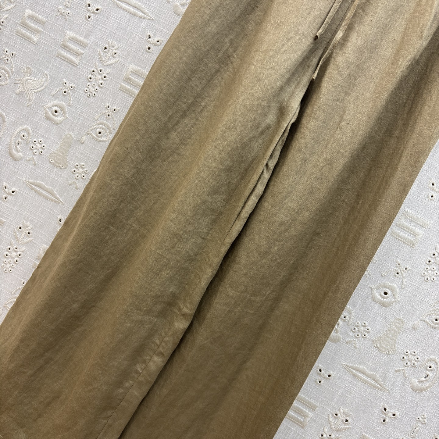 Sch 26新款 高级感亚麻套装 自带清冷贵气 亚麻面料 细节精致点睛 衬衫利落有型 阔腿裤藏肉显瘦 一