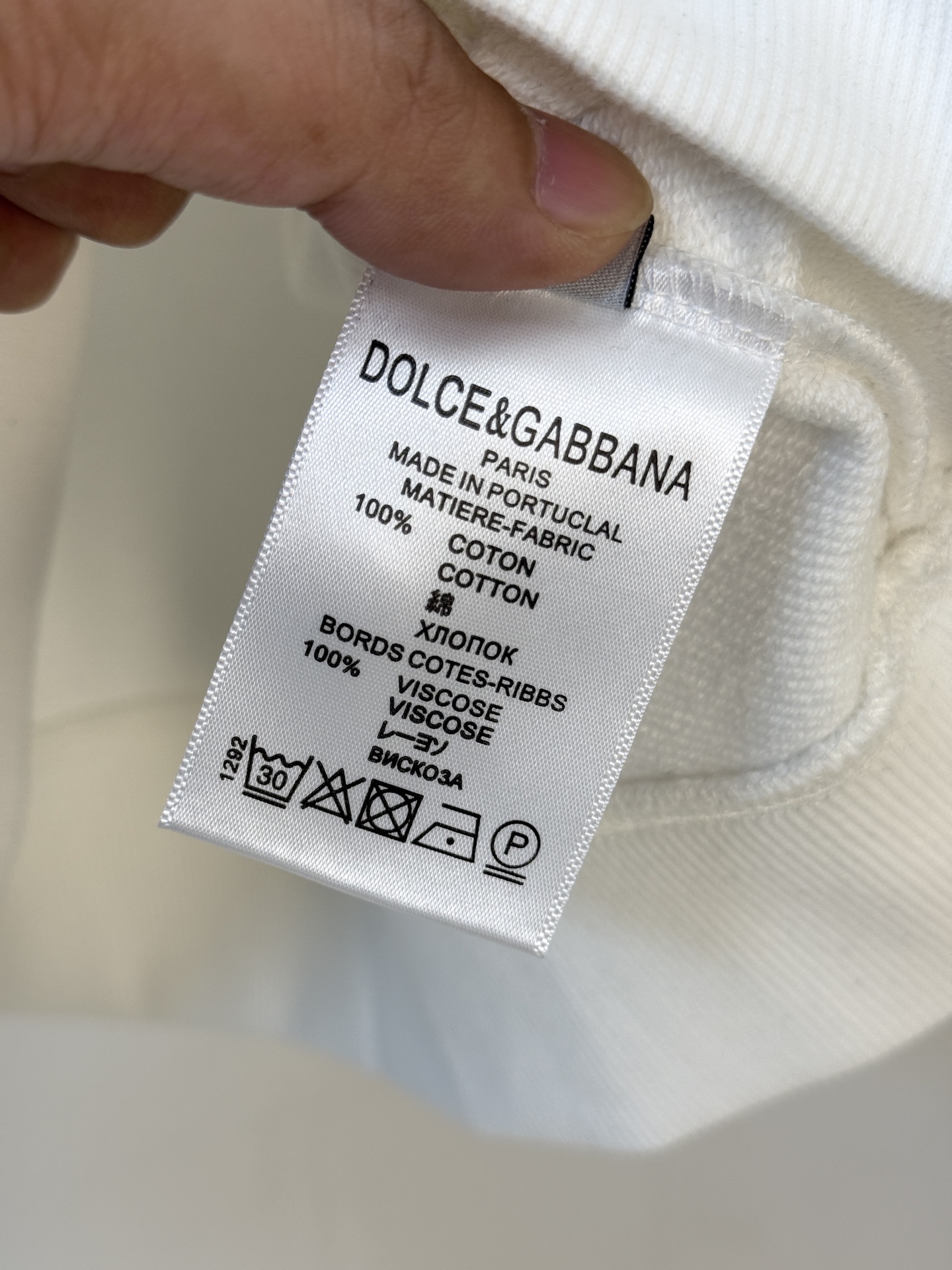 P杜嘉班纳25SS【新品】最新最顶级版本精美工艺圆领卫衣，最顶级的品质专柜原单套头衫，顶级制作工艺进口面