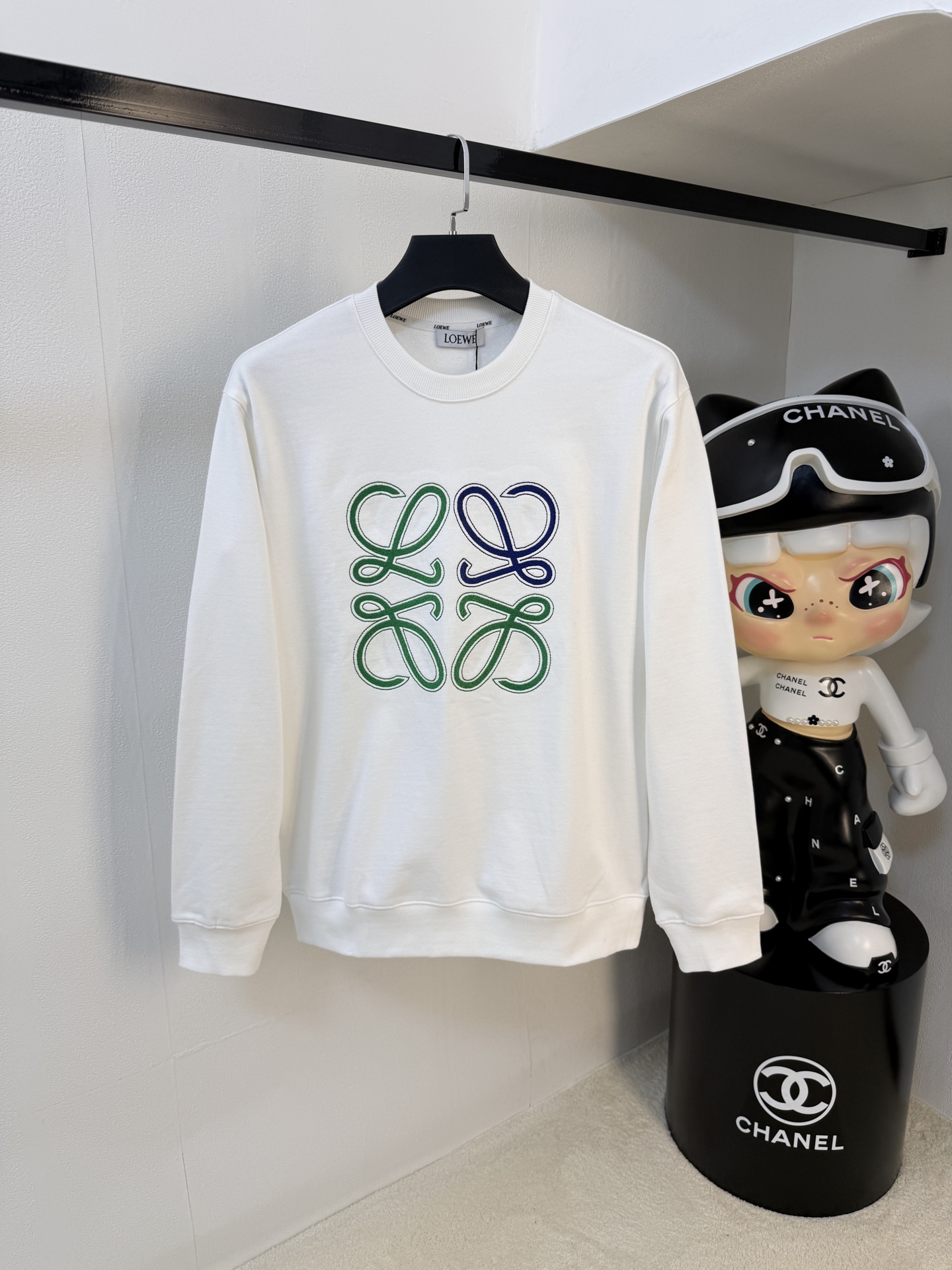 P罗意威25SS【新品】最新最顶级版本精美工艺圆领卫衣，最顶级的品质专柜原单套头衫，顶级制作工艺进口面料