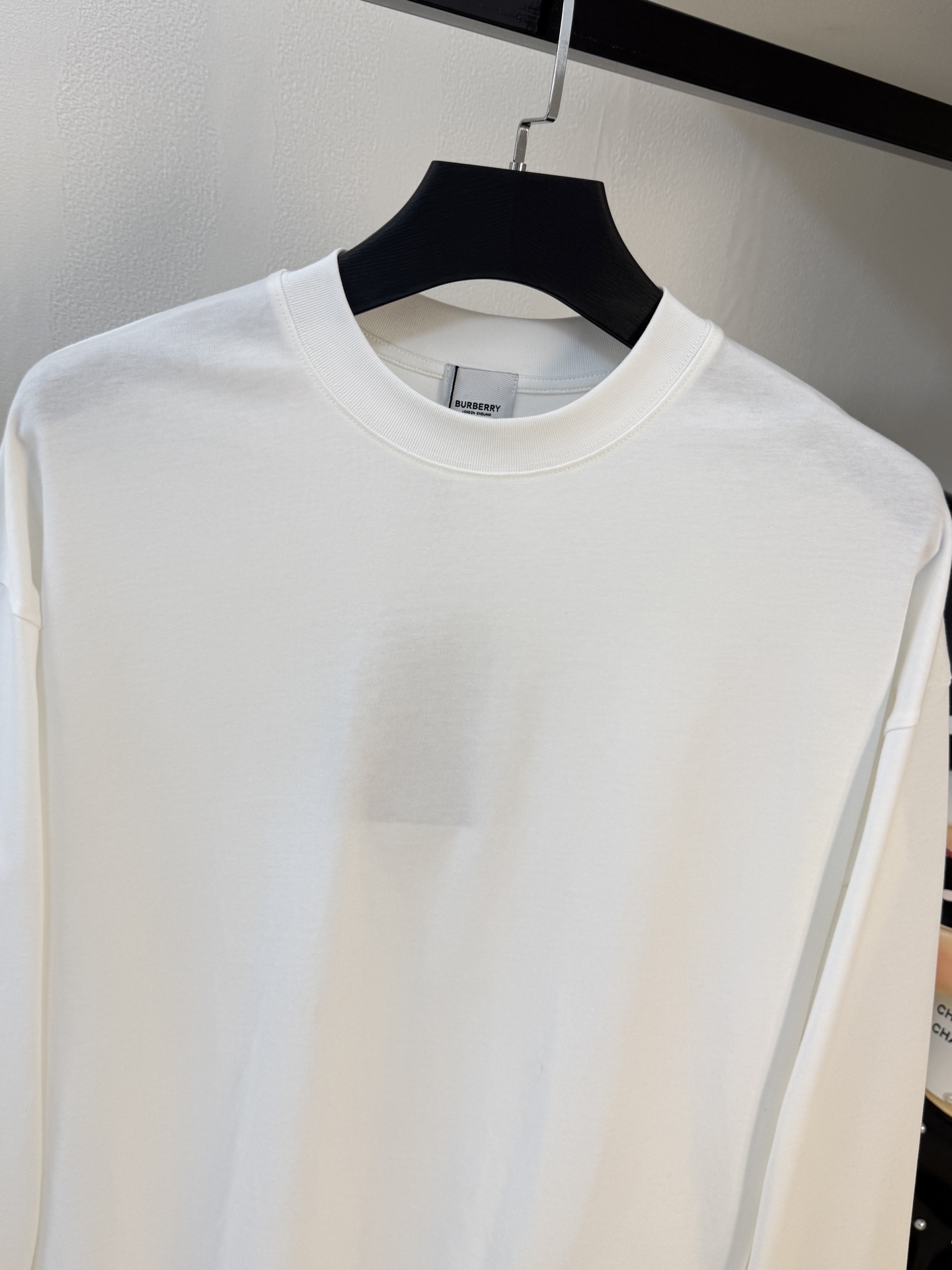 Burberry Men's White Long Sleeve T-Shirt with Logo Detail, Casual Style 3 i1760292709898 1816 0 1