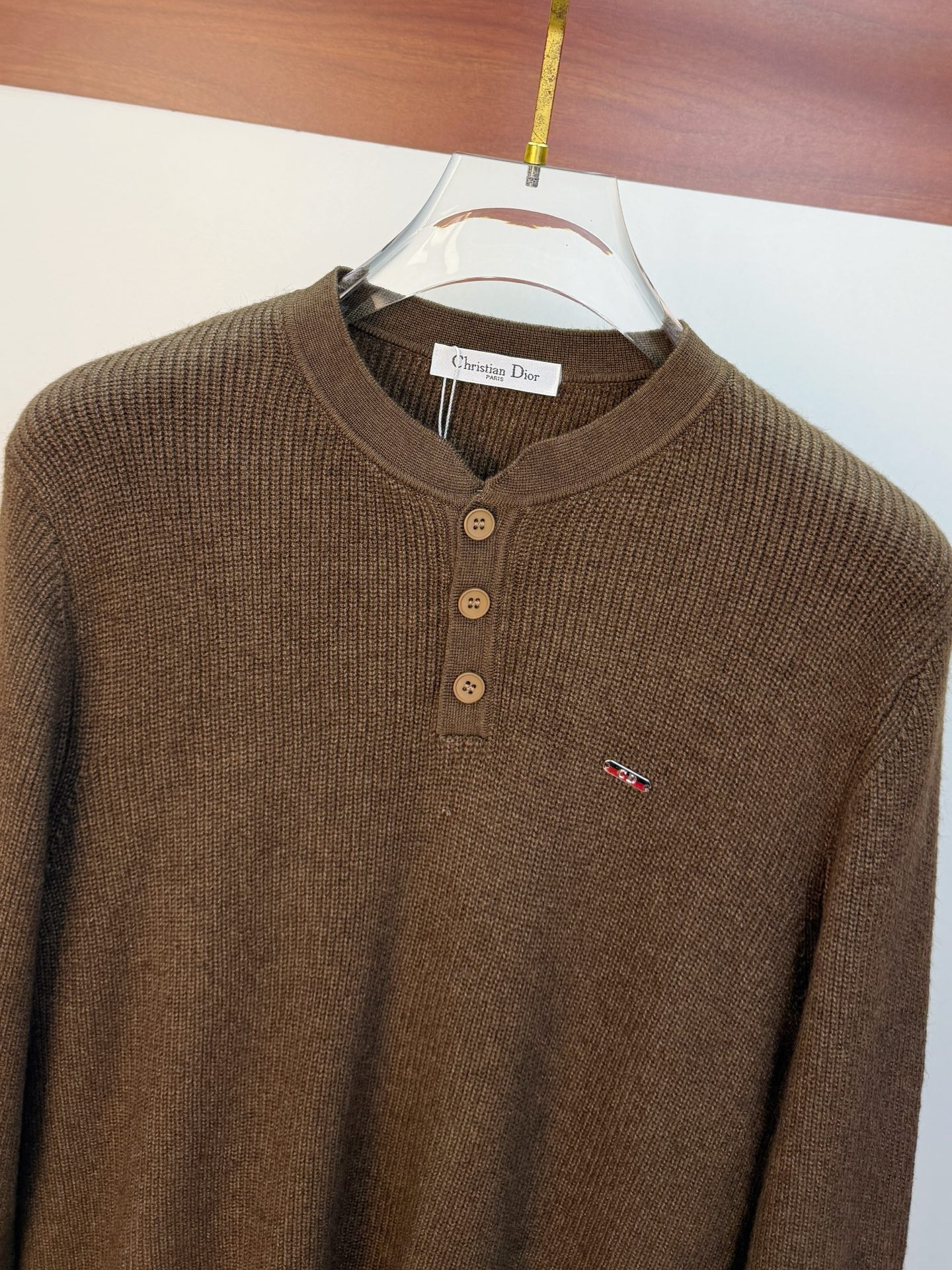 P迪奥2025【新品】秋冬新款针织羊毛开衫 高品质意大利进口羊毛混纺面料，高密度针织，时尚百搭毛衣，帅气