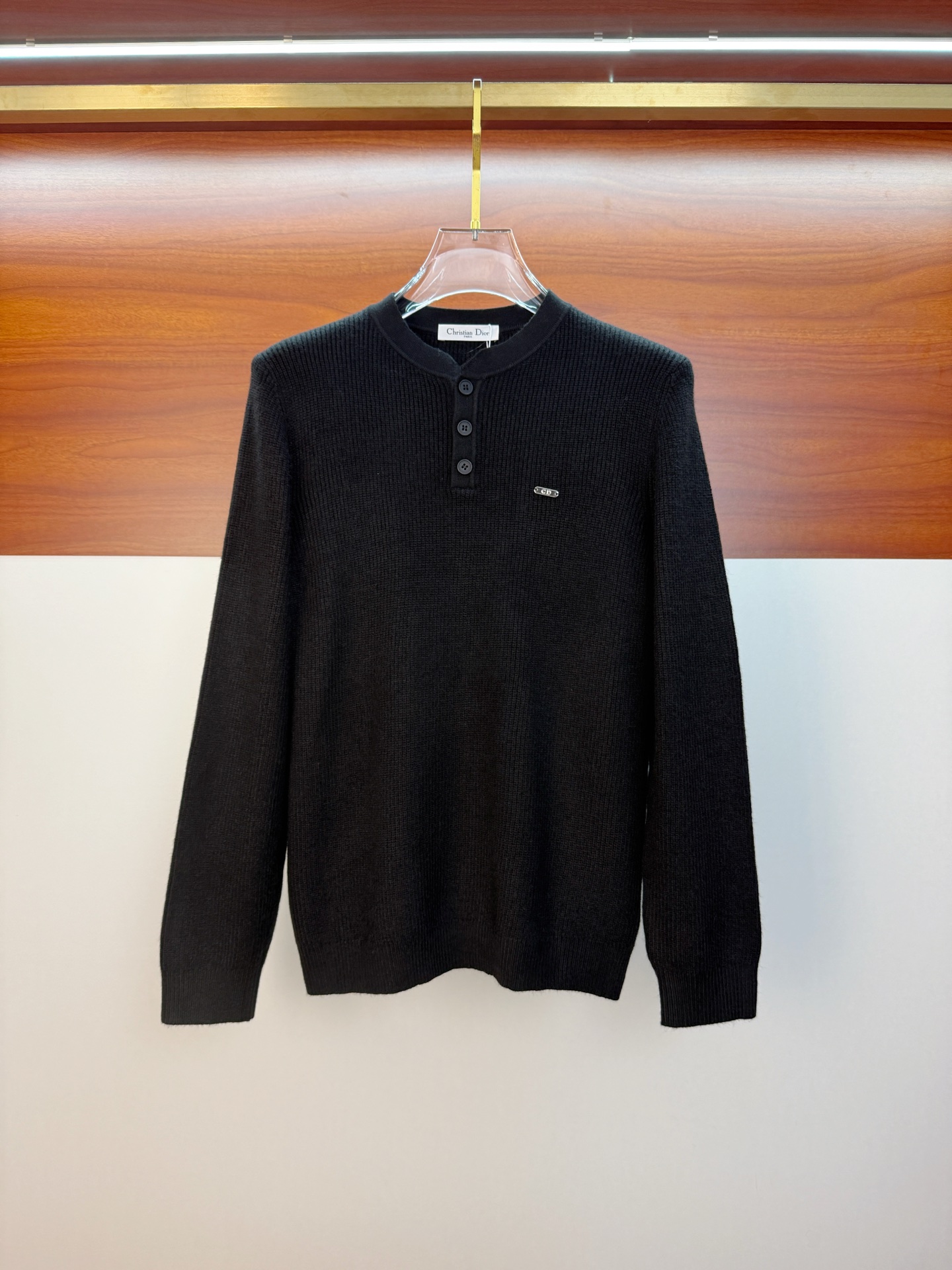 P迪奥2025【新品】秋冬新款针织羊毛开衫 高品质意大利进口羊毛混纺面料，高密度针织，时尚百搭毛衣，帅气