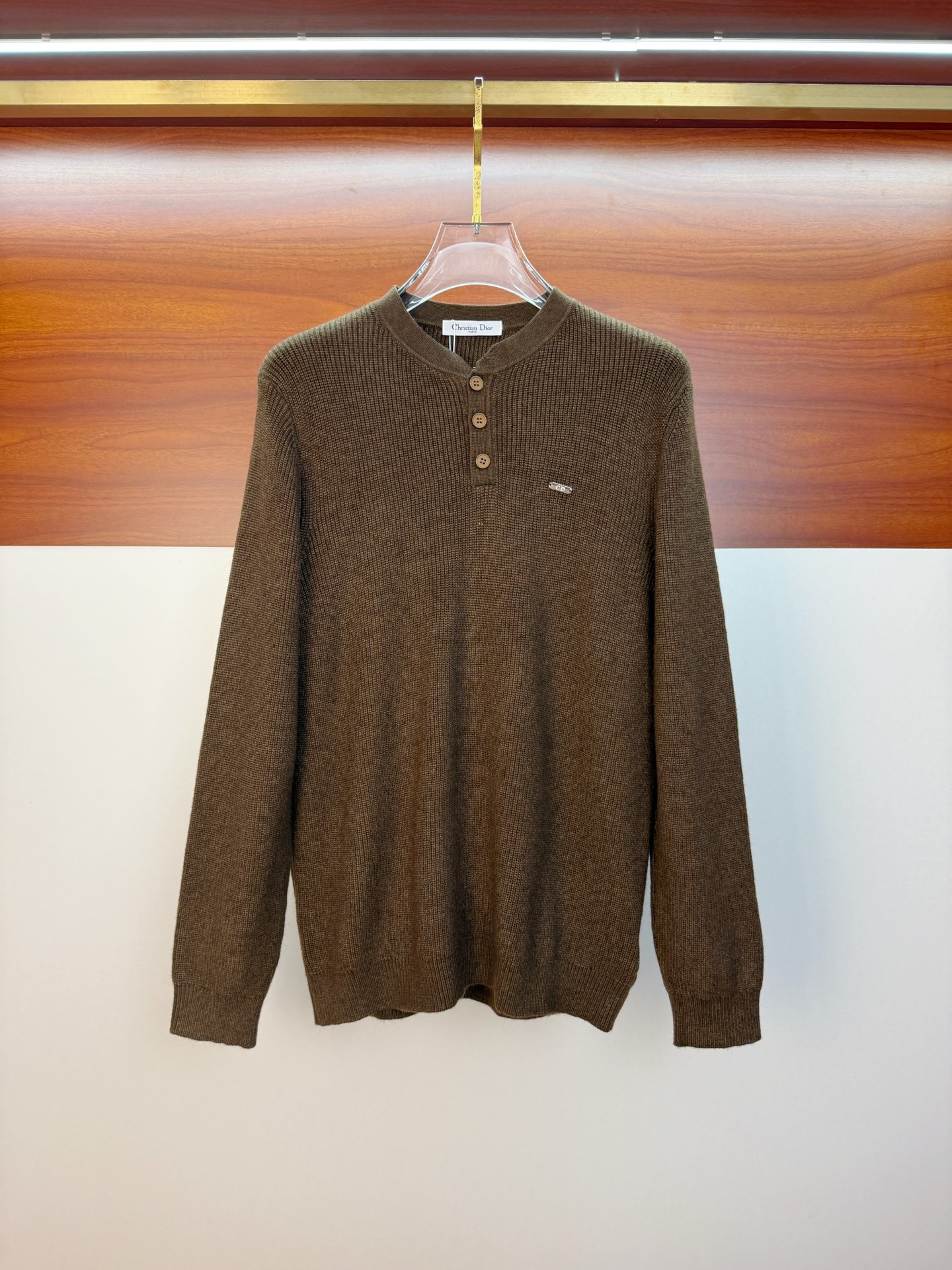 P迪奥2025【新品】秋冬新款针织羊毛开衫 高品质意大利进口羊毛混纺面料，高密度针织，时尚百搭毛衣，帅气