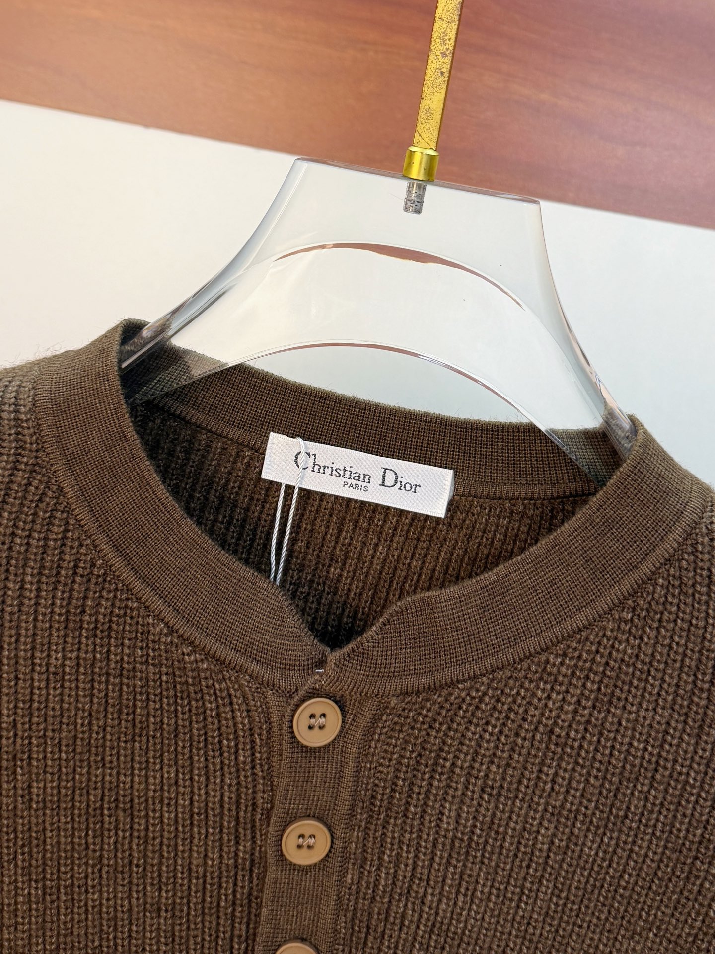 P迪奥2025【新品】秋冬新款针织羊毛开衫 高品质意大利进口羊毛混纺面料，高密度针织，时尚百搭毛衣，帅气