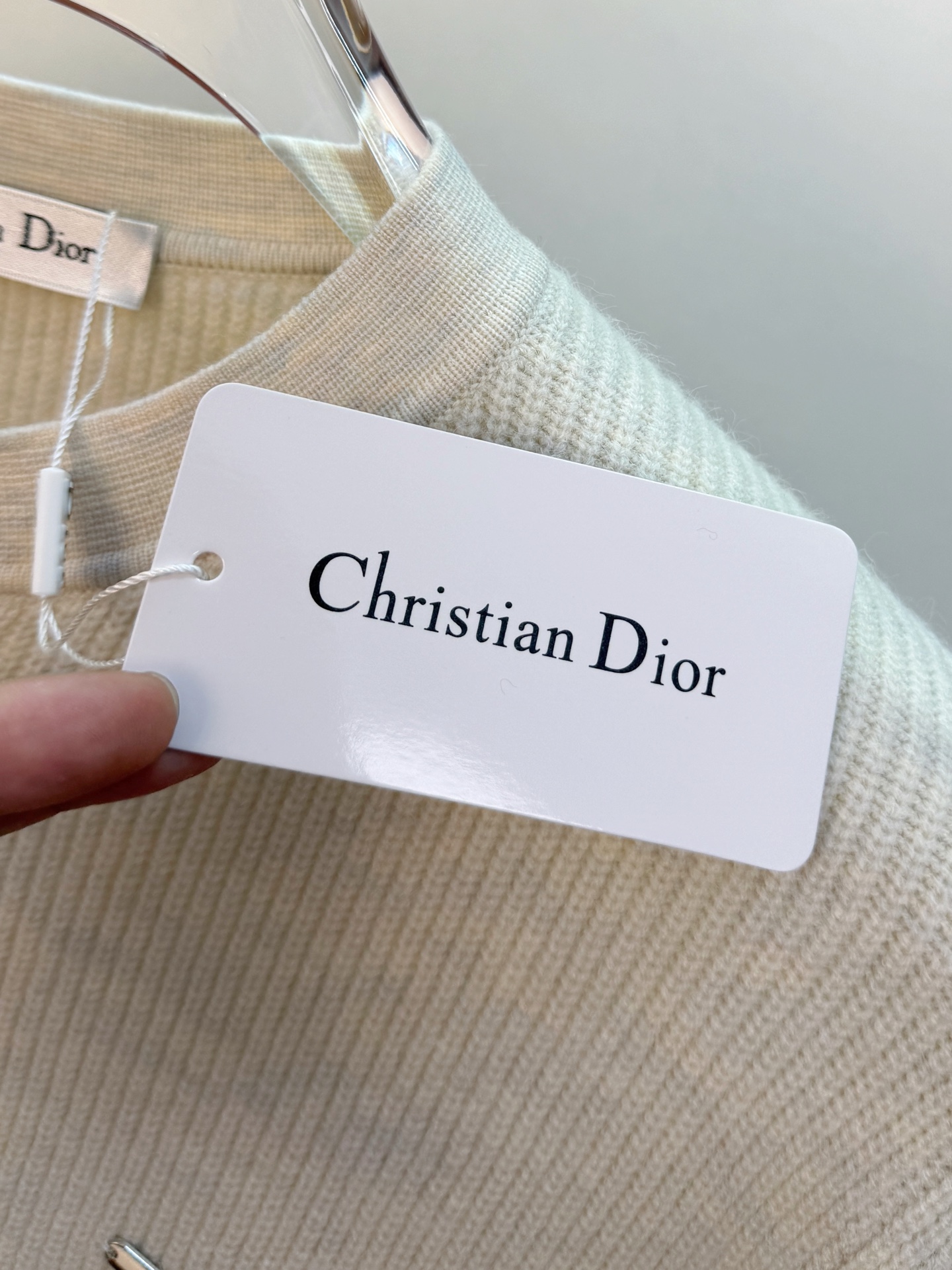 P迪奥2025【新品】秋冬新款针织羊毛开衫 高品质意大利进口羊毛混纺面料，高密度针织，时尚百搭毛衣，帅气