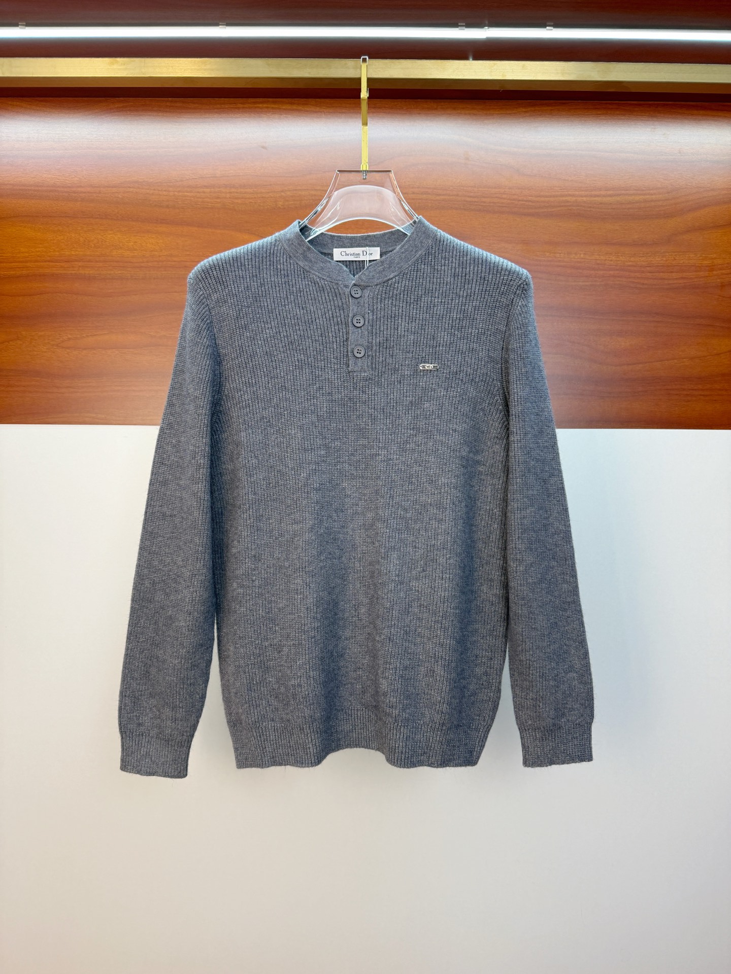 P迪奥2025【新品】秋冬新款针织羊毛开衫 高品质意大利进口羊毛混纺面料，高密度针织，时尚百搭毛衣，帅气