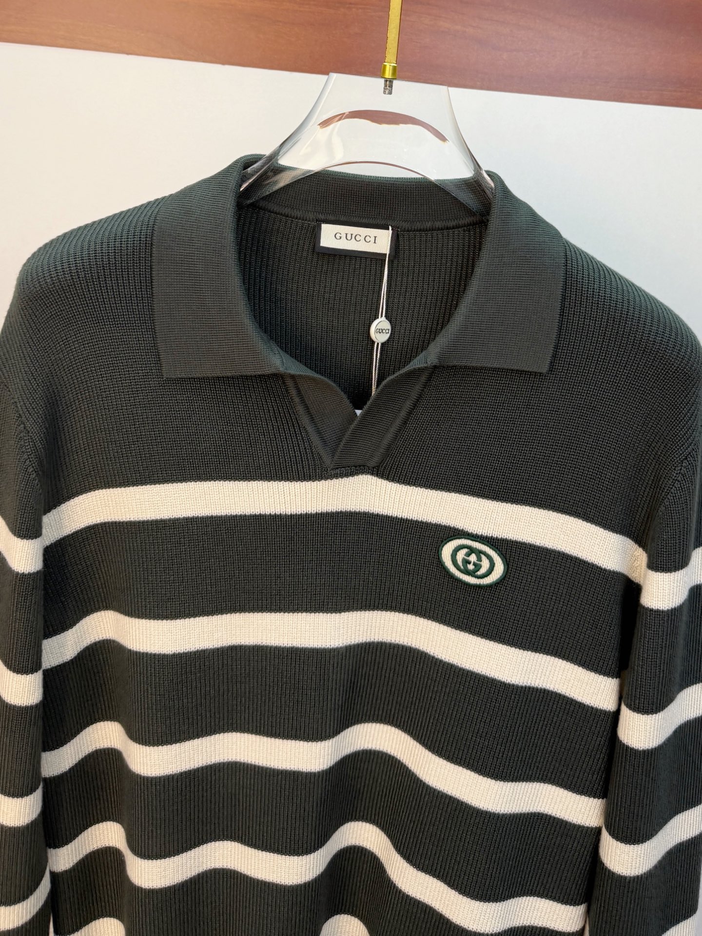 P古驰2025【新品】秋冬新款针织羊毛开衫 高品质意大利进口羊毛混纺面料，高密度针织，时尚百搭毛衣，帅气