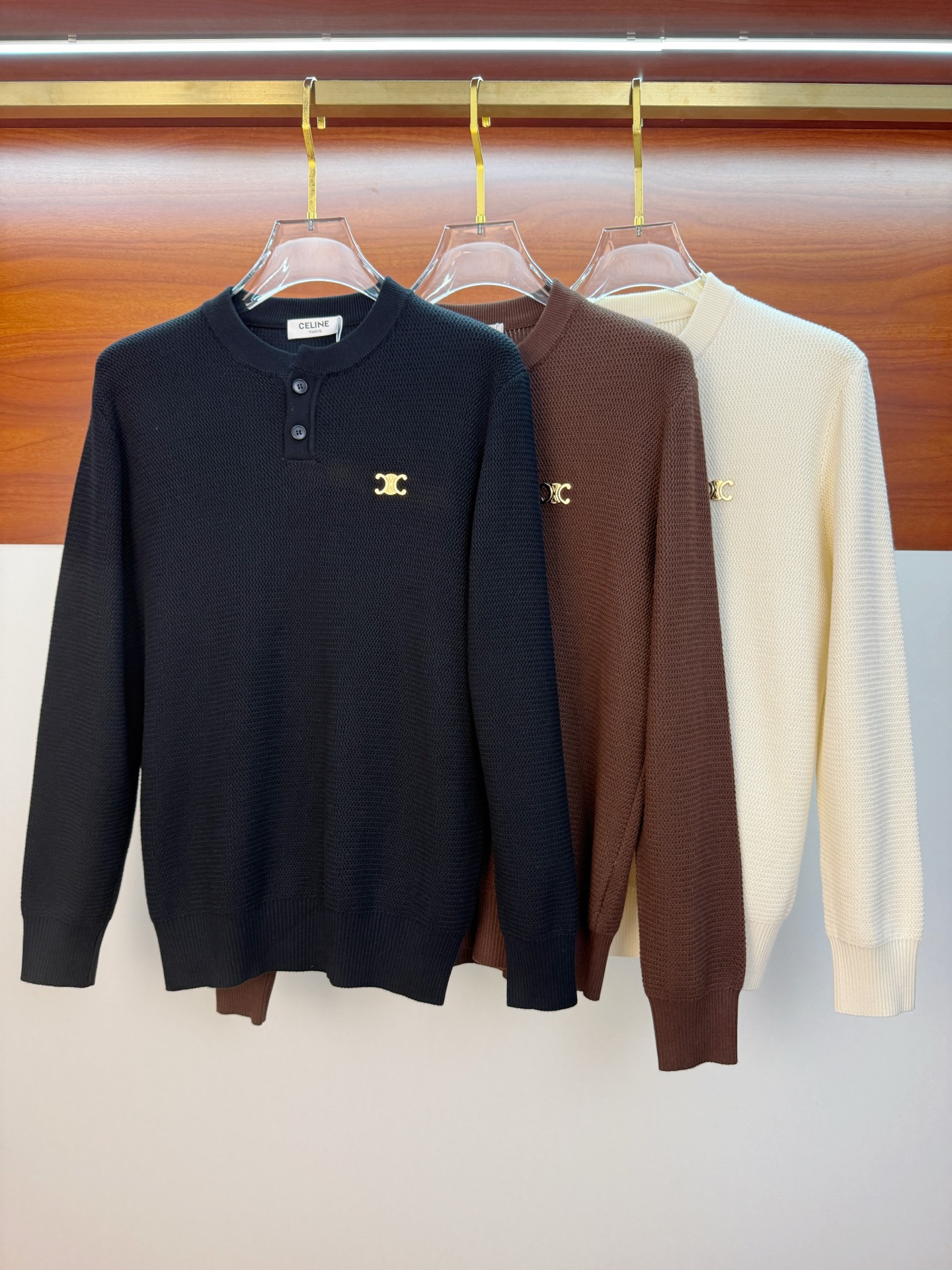 P赛琳2025【新品】秋冬新款针织羊毛开衫 高品质意大利进口羊毛混纺面料，高密度针织，时尚百搭毛衣，帅气