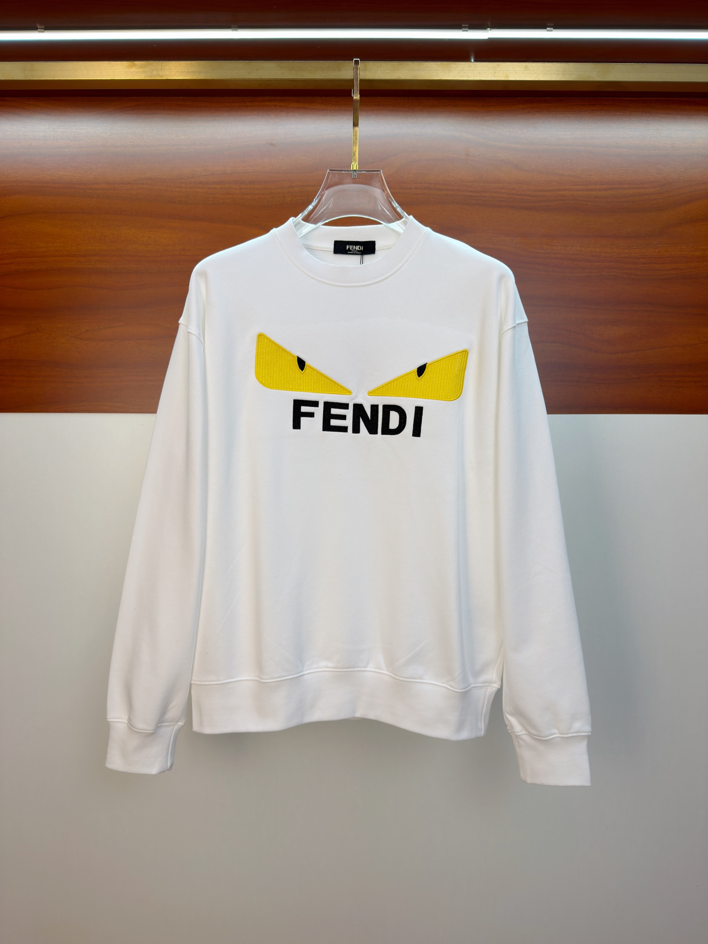 P芬迪25SS【新品】最新最顶级版本精美工艺圆领卫衣，最顶级的品质专柜原单套头衫，顶级制作工艺进口面料，