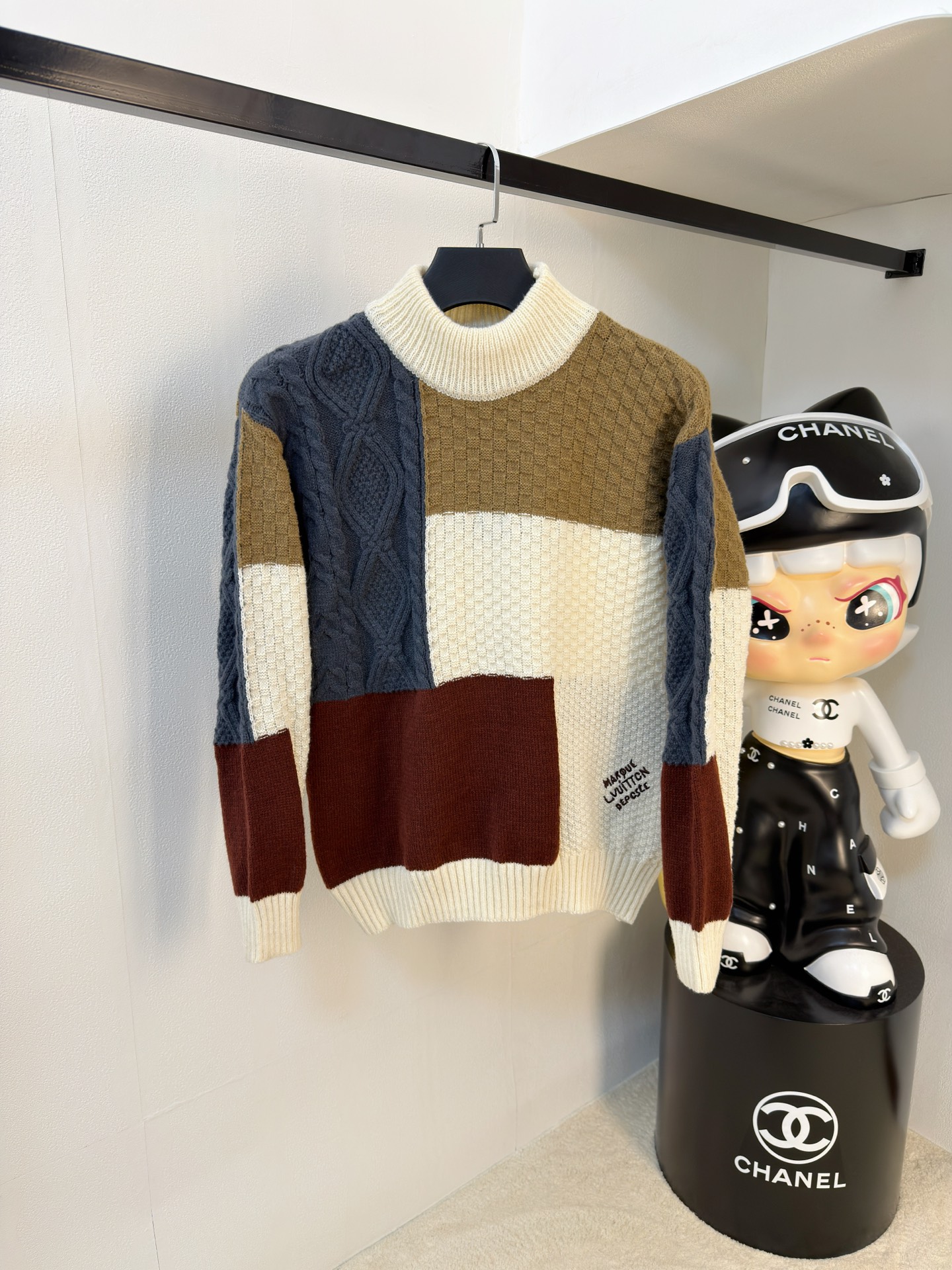 PLV 2025【新品】秋冬新款针织羊毛衫高品质意大利进口羊毛混纺面料，高密度针织，时尚百搭毛衣，帅气十