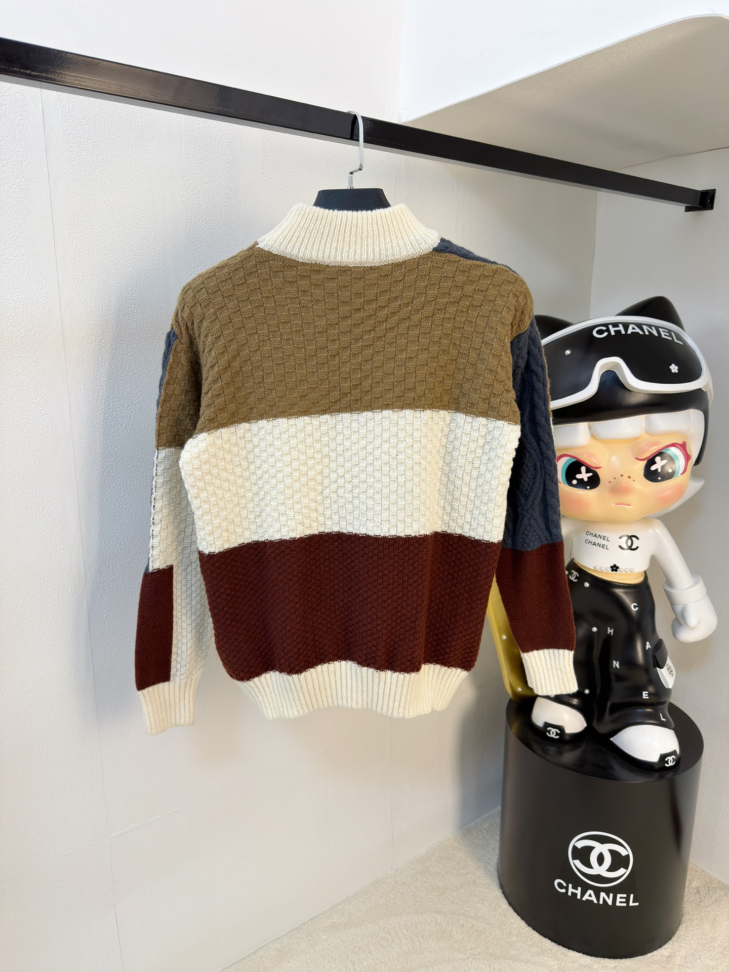 PLV 2025【新品】秋冬新款针织羊毛衫高品质意大利进口羊毛混纺面料，高密度针织，时尚百搭毛衣，帅气十