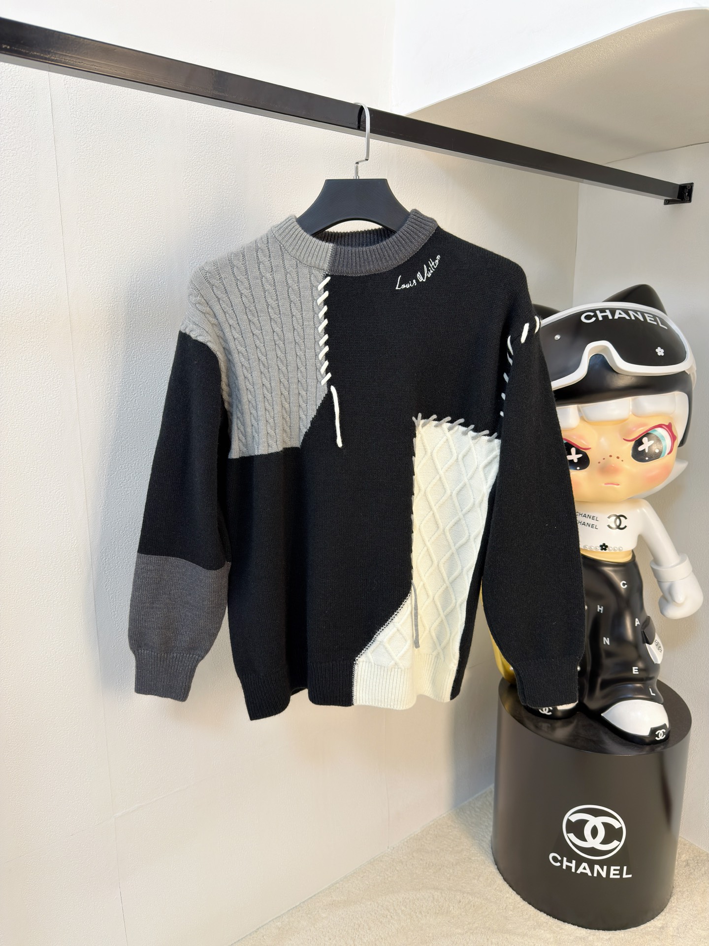 PLV 2025【新品】秋冬新款针织羊毛衫高品质意大利进口羊毛混纺面料，高密度针织，时尚百搭毛衣，帅气十