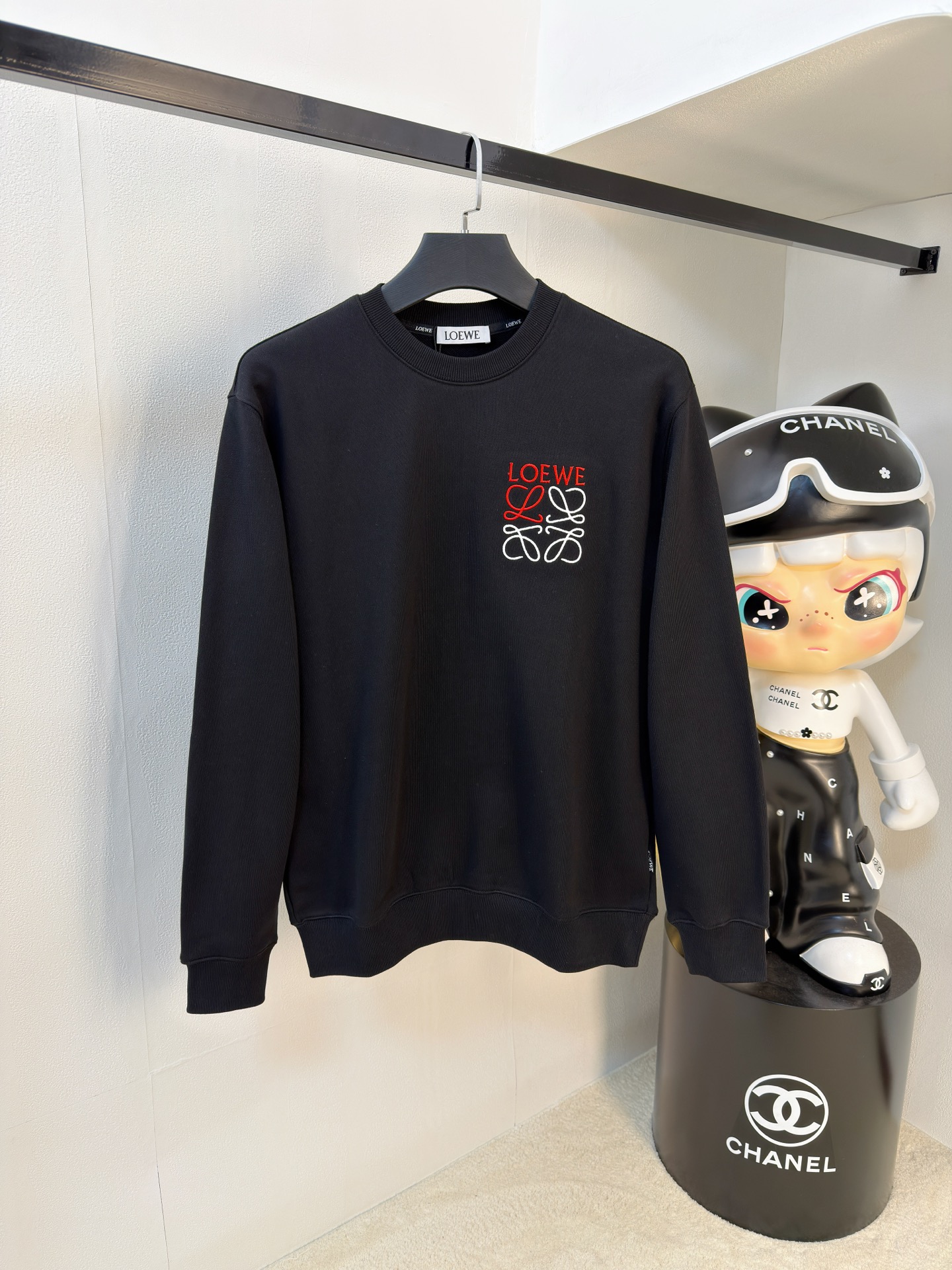 P罗意威25SS【新品】最新最顶级版本精美工艺圆领卫衣，最顶级的品质专柜原单套头衫，顶级制作工艺进口面料