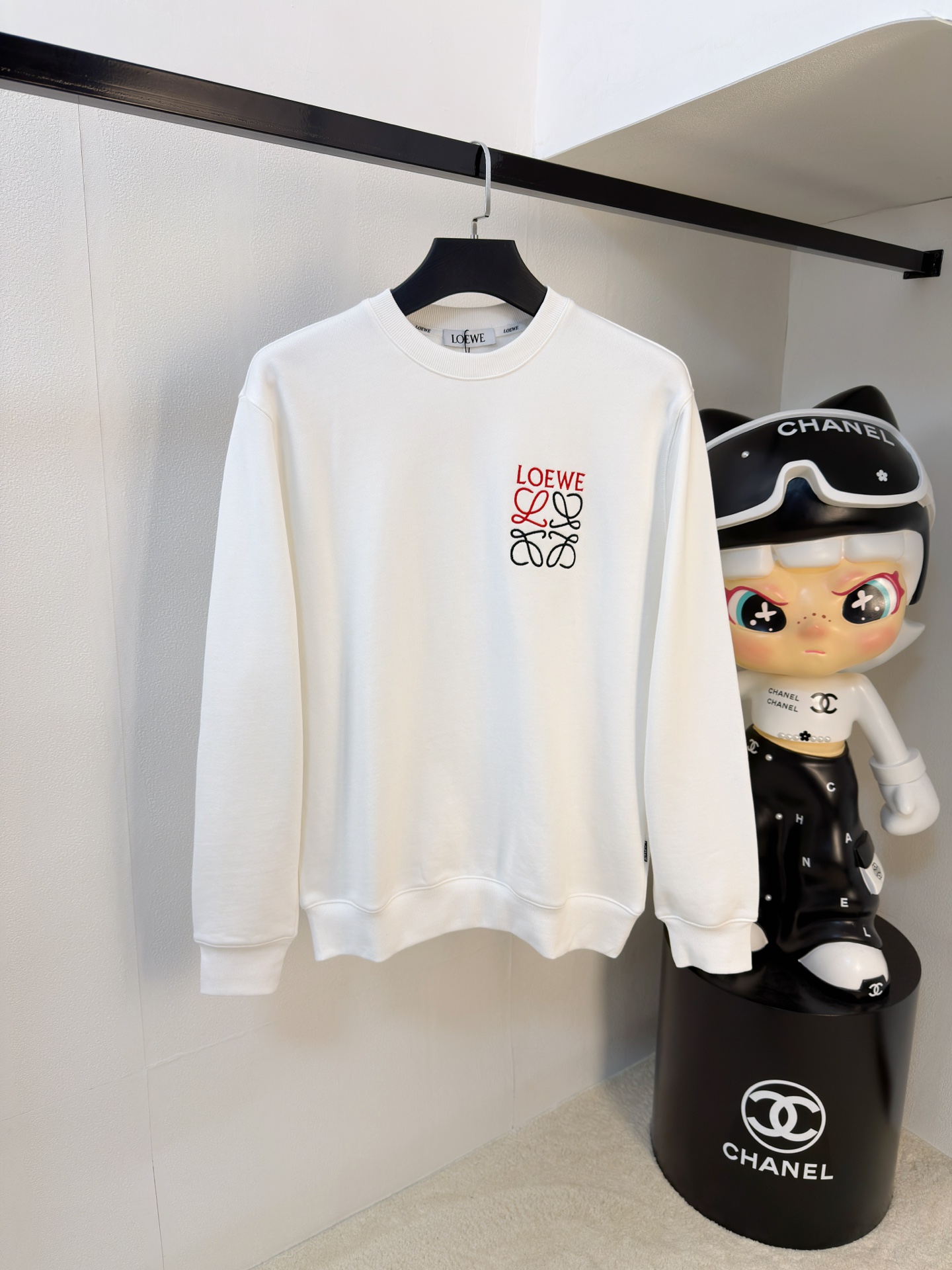 P罗意威25SS【新品】最新最顶级版本精美工艺圆领卫衣，最顶级的品质专柜原单套头衫，顶级制作工艺进口面料