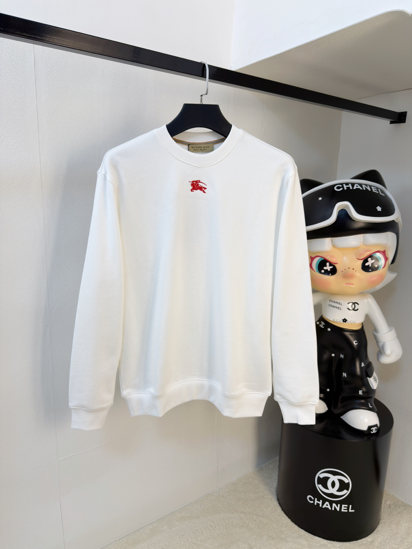 P巴宝莉25SS【新品】最新最顶级版本精美工艺圆领卫衣，最顶级的品质专柜原单套头衫，顶级制作工艺进口面料