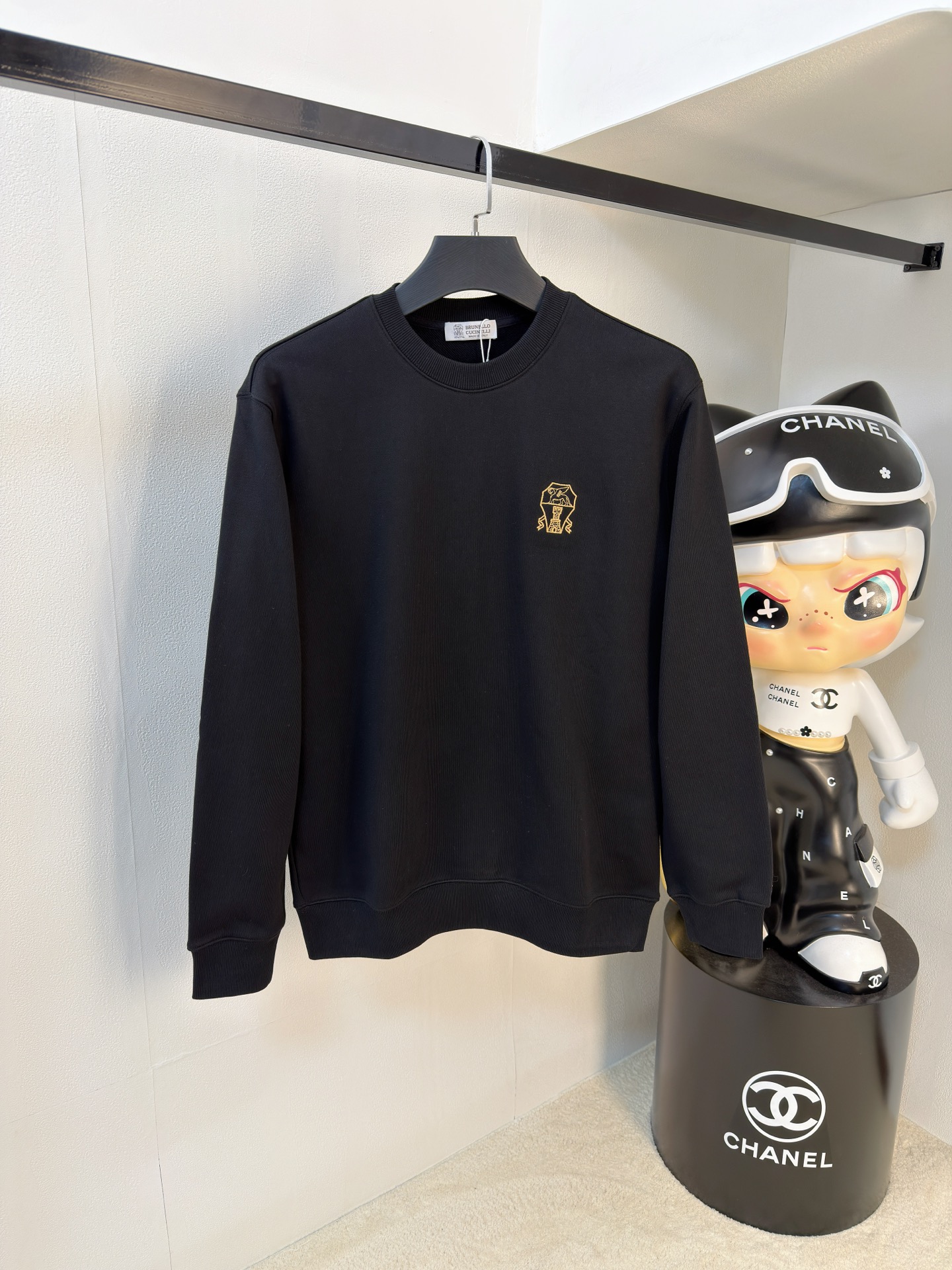 P布鲁图25SS【新品】最新最顶级版本精美工艺圆领卫衣，最顶级的品质专柜原单套头衫，顶级制作工艺进口面料