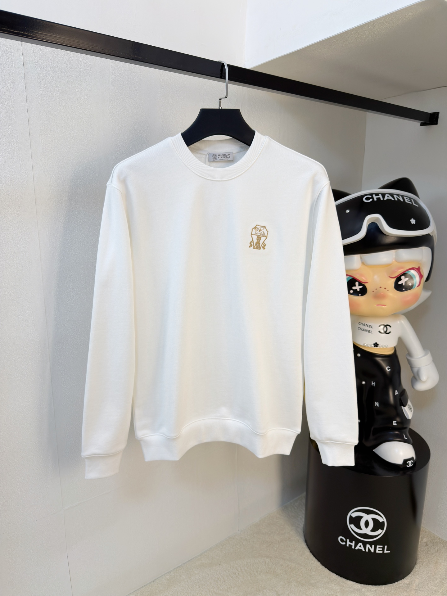 P布鲁提25SS【新品】最新最顶级版本精美工艺圆领卫衣，最顶级的品质专柜原单套头衫，顶级制作工艺进口面料