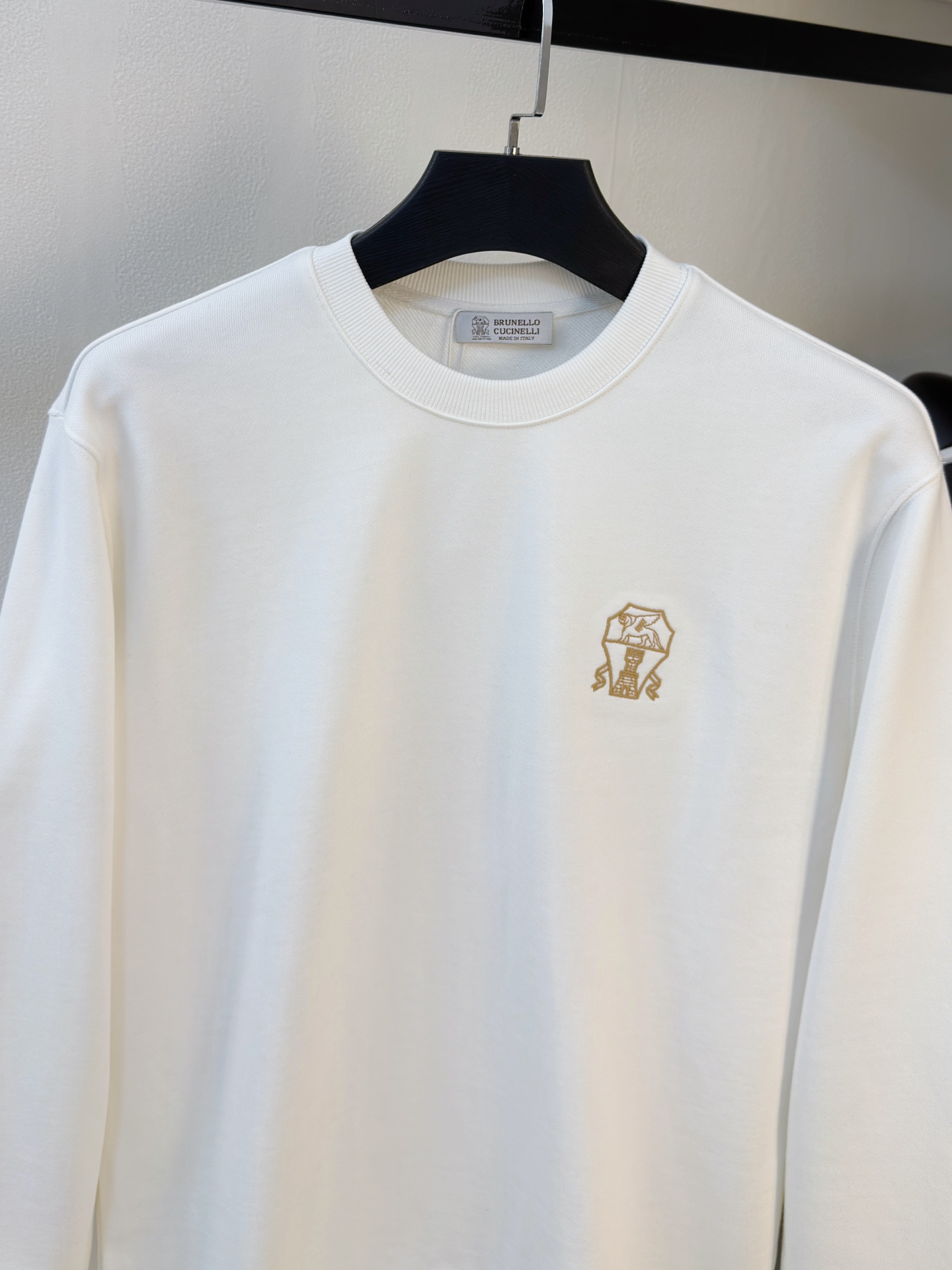 P布鲁提25SS【新品】最新最顶级版本精美工艺圆领卫衣，最顶级的品质专柜原单套头衫，顶级制作工艺进口面料