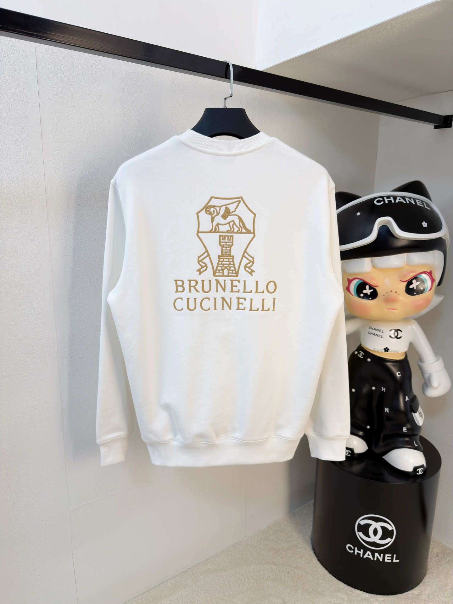 P布鲁提25SS【新品】最新最顶级版本精美工艺圆领卫衣，最顶级的品质专柜原单套头衫，顶级制作工艺进口面料