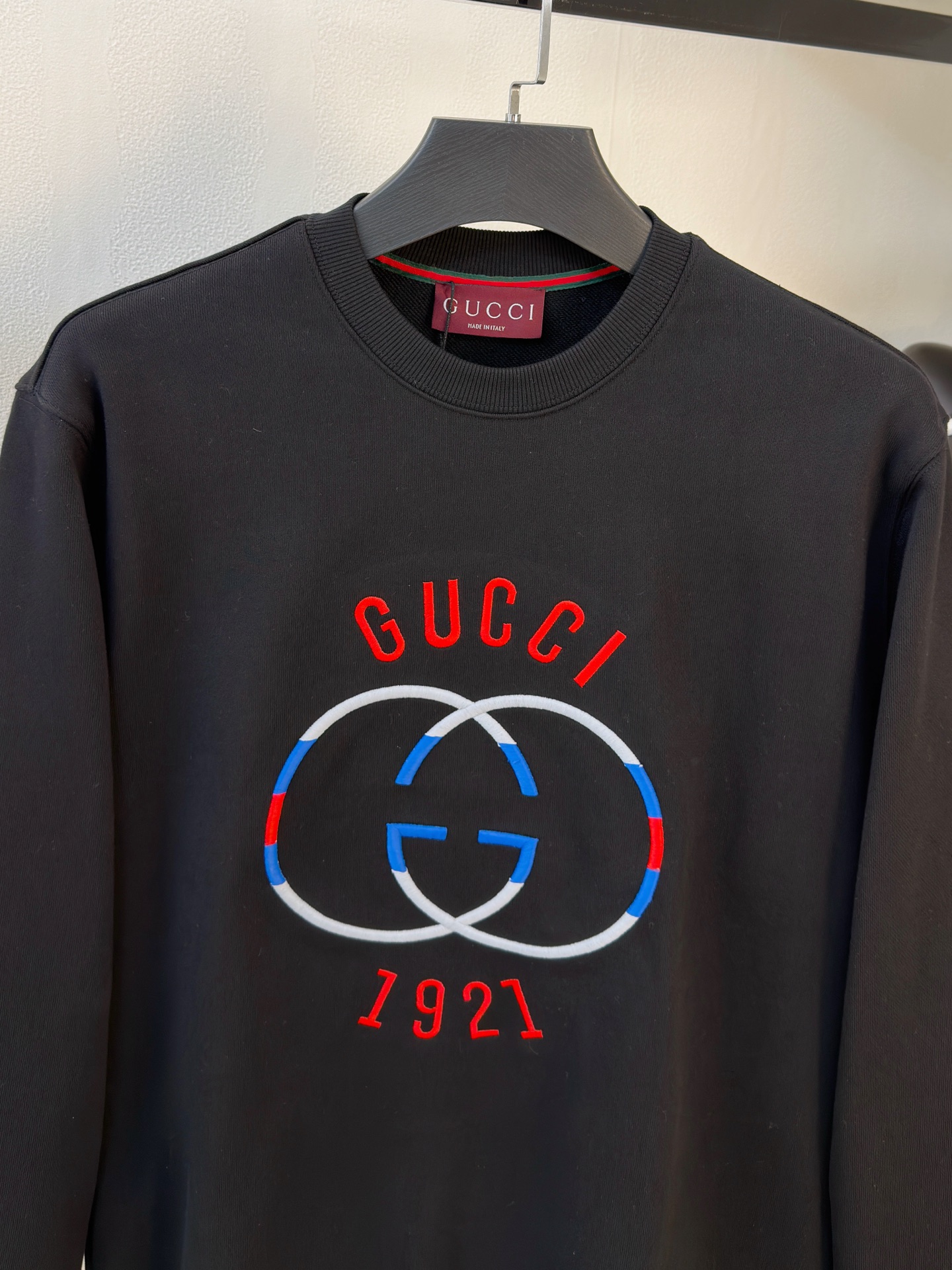 P古驰25SS【新品】最新最顶级版本精美工艺圆领卫衣，最顶级的品质专柜原单套头衫，顶级制作工艺进口面料，