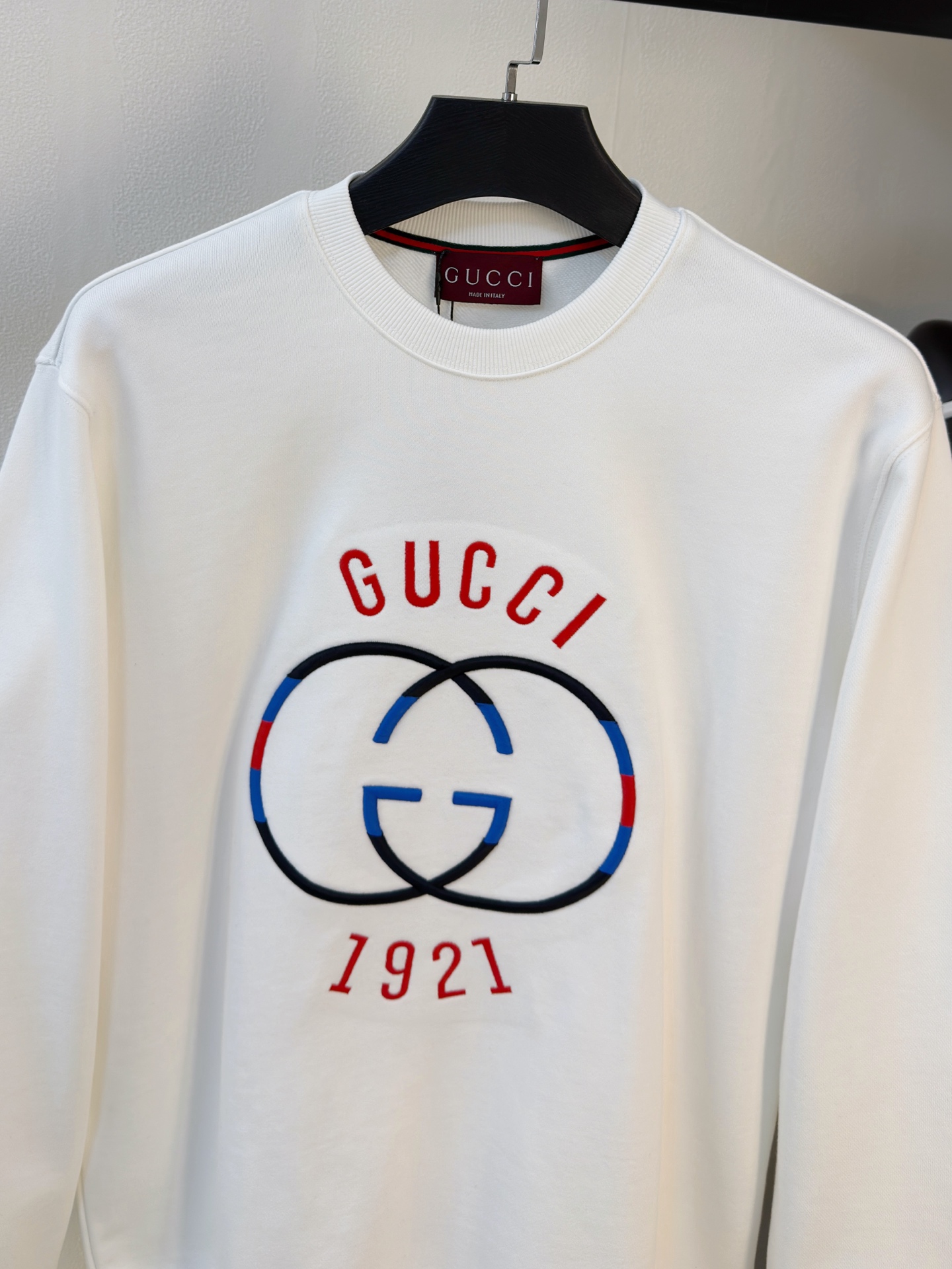 P古驰25SS【新品】最新最顶级版本精美工艺圆领卫衣，最顶级的品质专柜原单套头衫，顶级制作工艺进口面料，