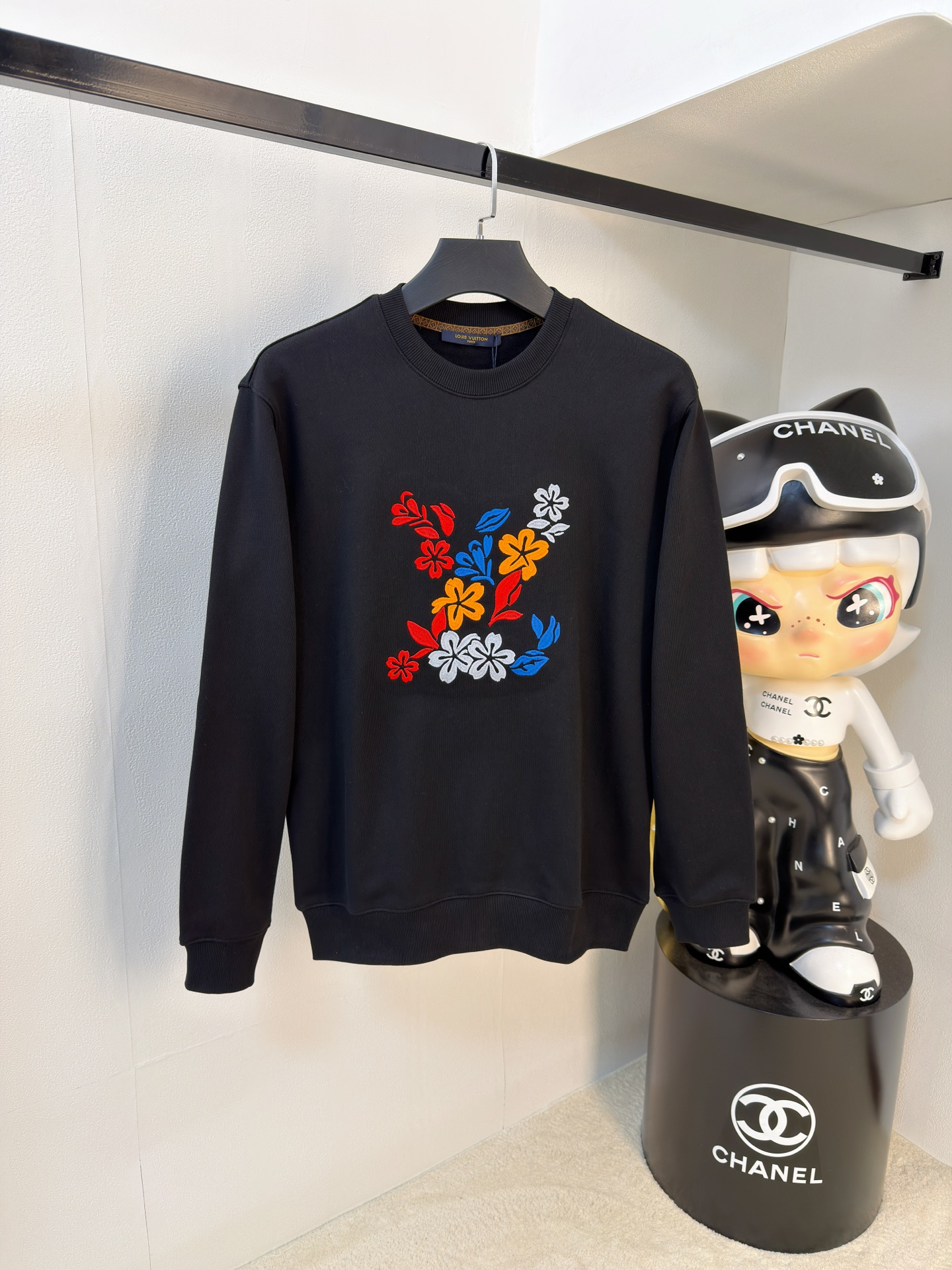 PLV 25SS【新品】最新最顶级版本精美工艺圆领卫衣，最顶级的品质专柜原单套头衫，顶级制作工艺进口面料