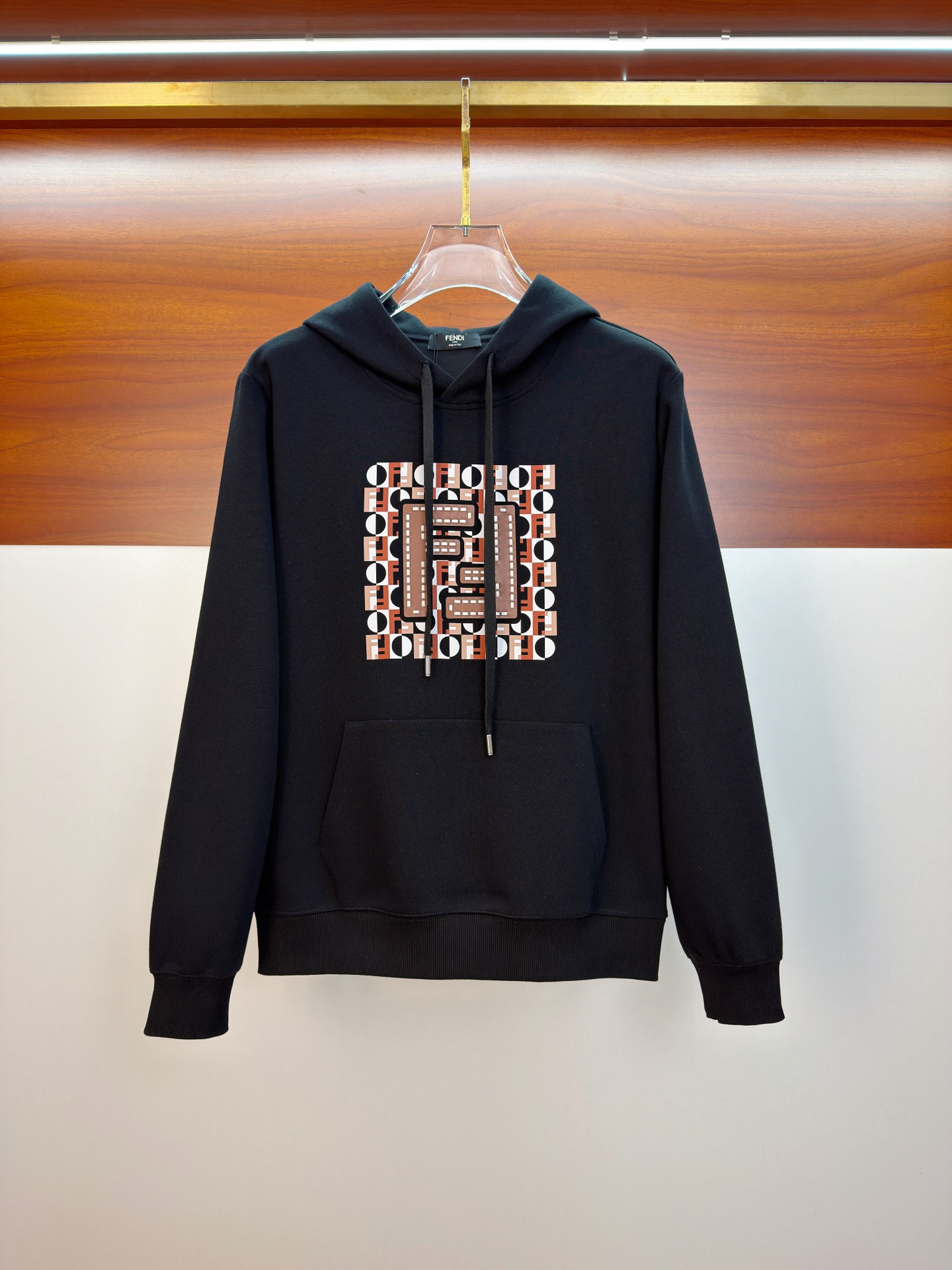 🌾芬迪25SS【新品】最新最顶级版本精美工艺连帽卫衣，最顶级的品质专柜原单套头衫，顶级制作工艺进口面料，