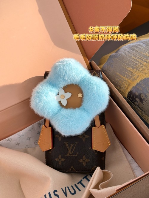 Louis Vuitton Vivienne Limited Edition Fluffy Phone Bag - Cute and Functional 1 Louis Vuitton Vivienne Limited Edition Fluffy Phone Bag - Cute and Functional