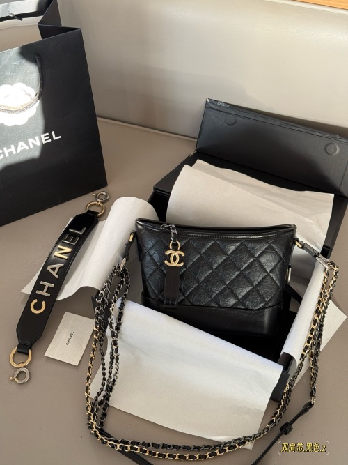 Chanel Small Gabrielle Hobo Bag, 20 cm, Black Leather, Gold-Tone Metal 1 Chanel Small Gabrielle Hobo Bag, 20 cm, Black Leather, Gold-Tone Metal