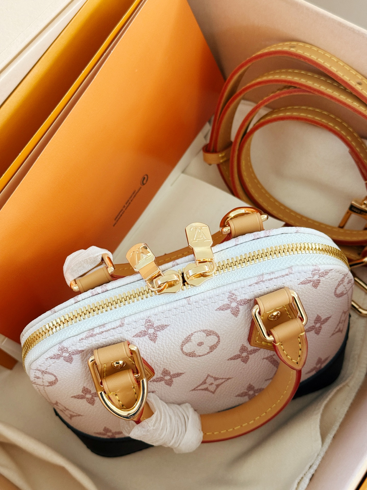 Louis Vuitton Nano Alma Bolso de Concha Monograma Dune, 20 cm 7 i1749881127164 6094 0 5