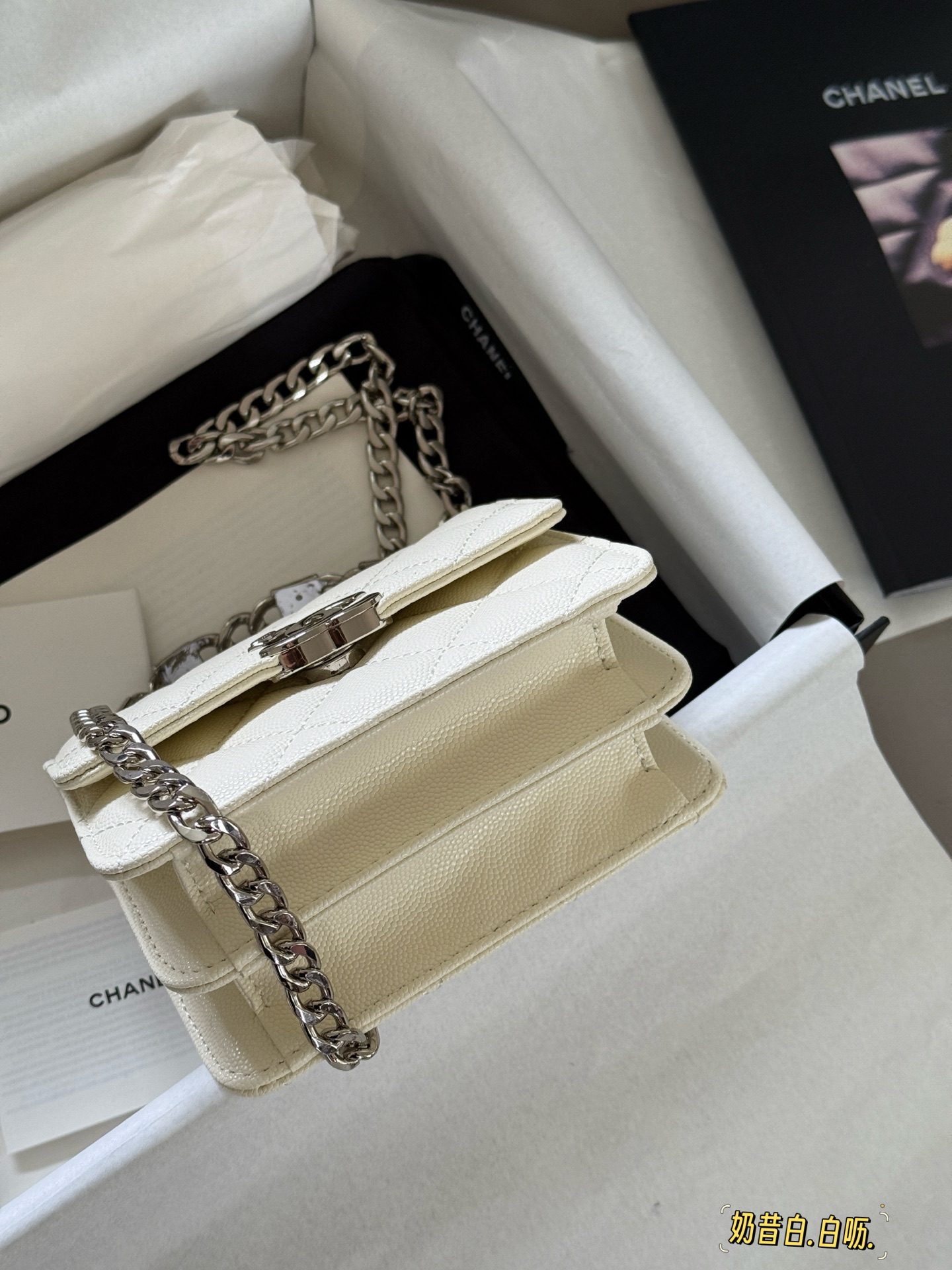 Chanel 22S Bolso Mini con Asa de Esmalte y Cadena, Color Crema 7 i1751248350533 6729 0 5