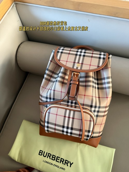 Burberry Check Backpack: Retro Charm with Modern Functionality, 24*36cm 1 Burberry Check Backpack: Retro Charm with Modern Functionality, 24*36cm