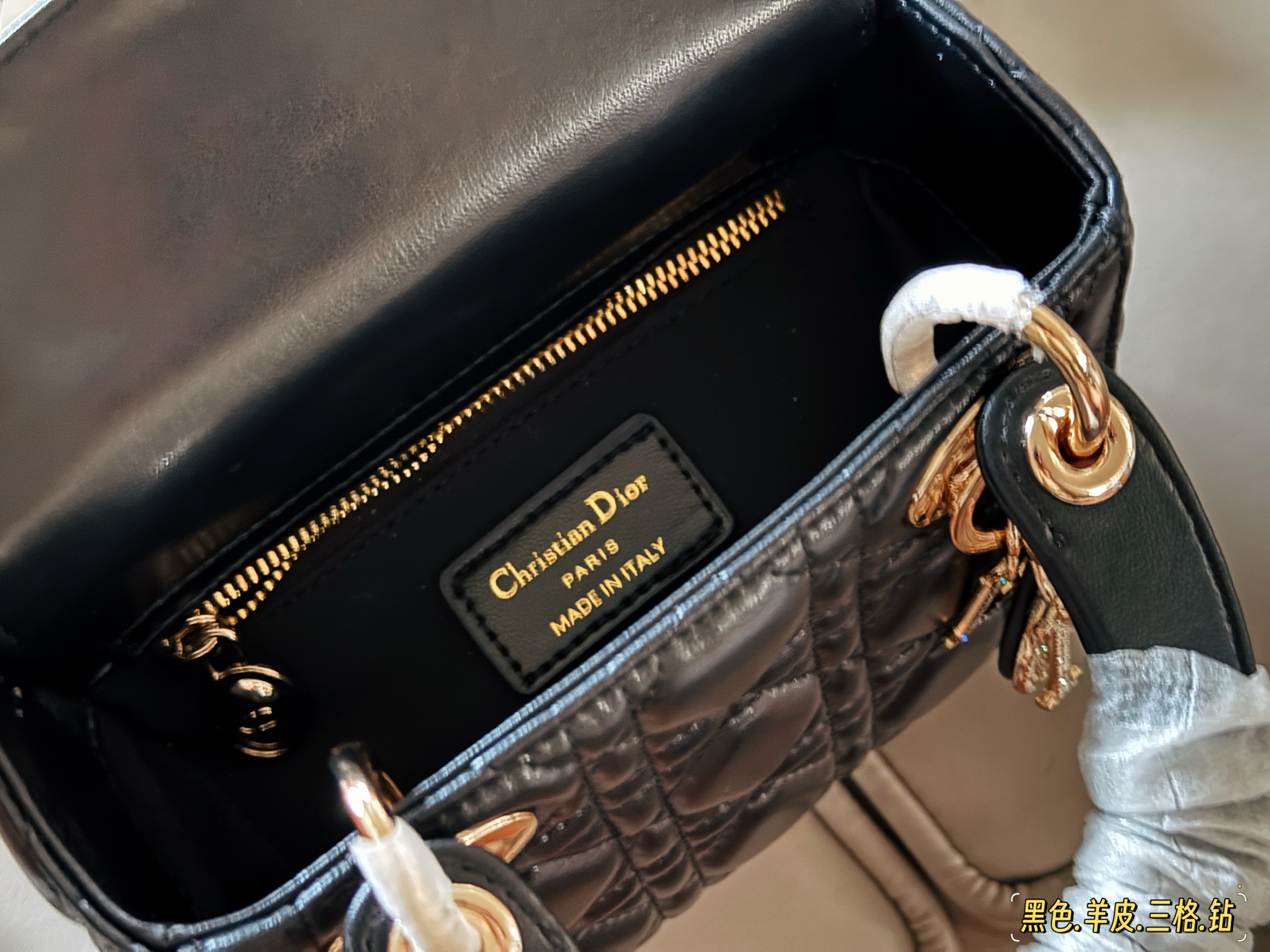 Bolso Lady Dior Mini con Adornos de Diamantes de Imitación 9 i1753585470534 5555 0 7