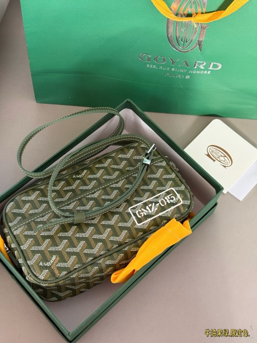 Goyard Camera Bag Avocado Green Crossbody for Women and Men, 24 x 14 cm 1 Goyard Camera Bag Avocado Green Crossbody for Women and Men, 24 x 14 cm