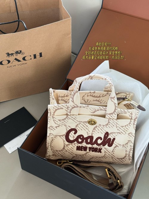 Coach Cargo Tote Bag, Lightweight, Tie-Dye, Zipper Closure, Large Capacity 1 Coach Cargo Tote Bag, Lightweight, Tie-Dye, Zipper Closure, Large Capacity