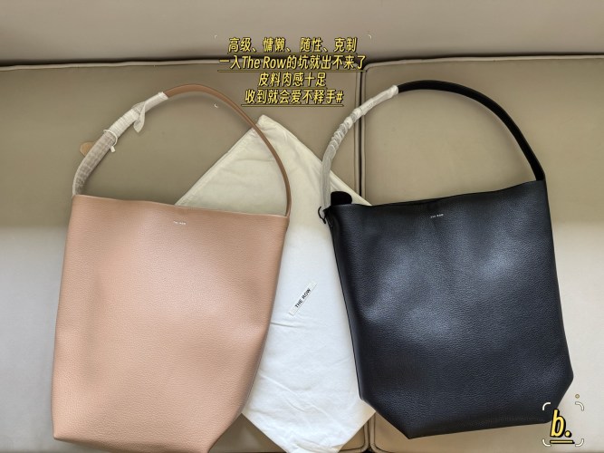 The Row N/S Park Tote Bag Large Grained Leather Shoulder Bag 1 The Row N/S Park Tote Bag Large Grained Leather Shoulder Bag