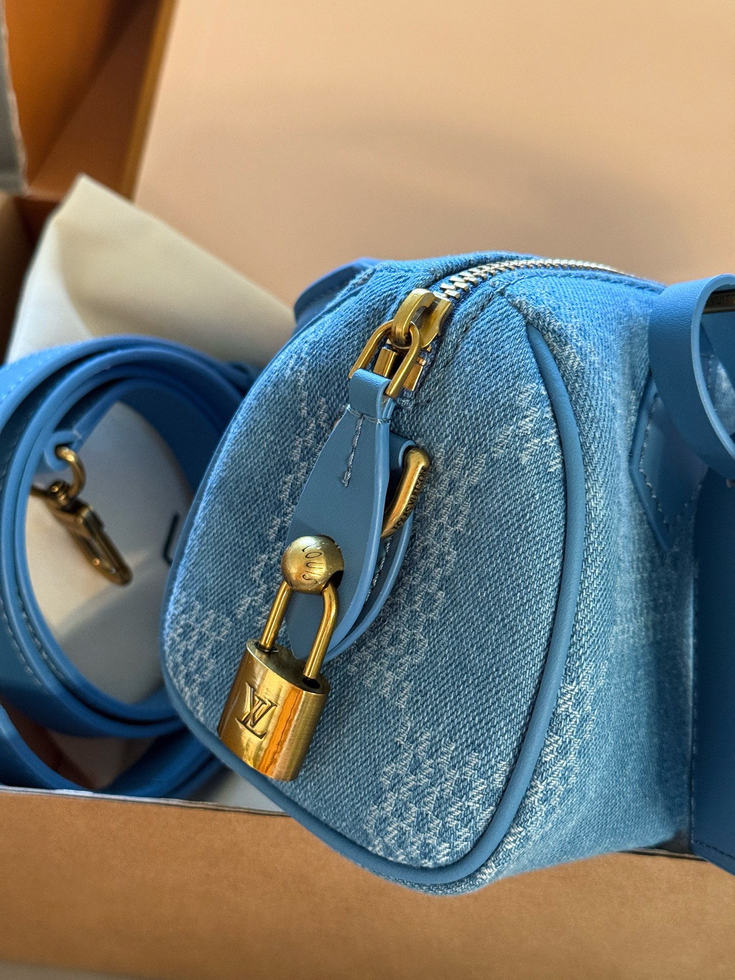 Louis Vuitton Speedy 18: Bolso Almohada Vaquero Azul, Colección FW25 7 i1755057295743 9776 0 5